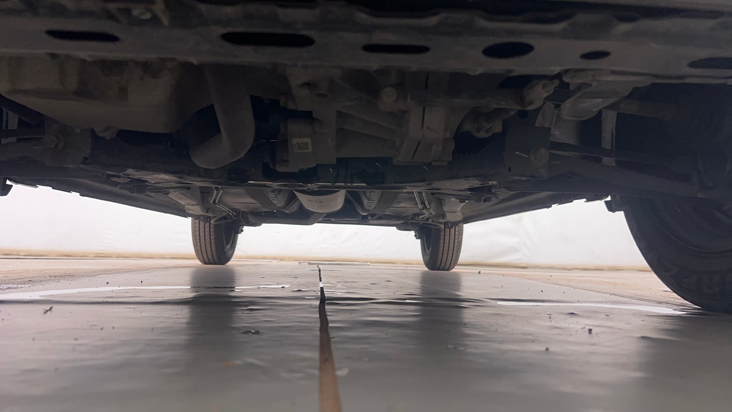 Used 2022 Maruti Suzuki S-Presso VXi (O) Petrol Manual extra FRONT LEFT UNDERBODY VIEW