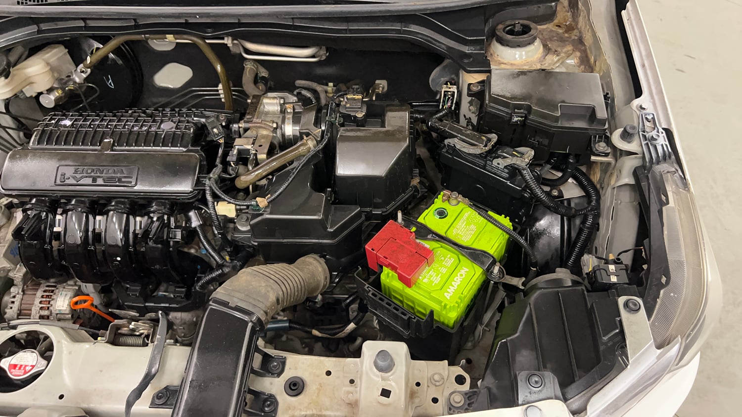 Used 2022 Honda Amaze S CVT 1.2 Petrol Petrol Automatic engine ENGINE LEFT SIDE VIEW