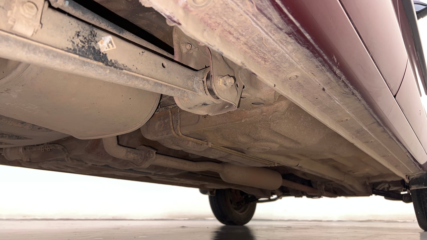 Used 2015 Maruti Suzuki Alto K10 VXi AMT Petrol Automatic extra REAR RIGHT UNDERBODY VIEW