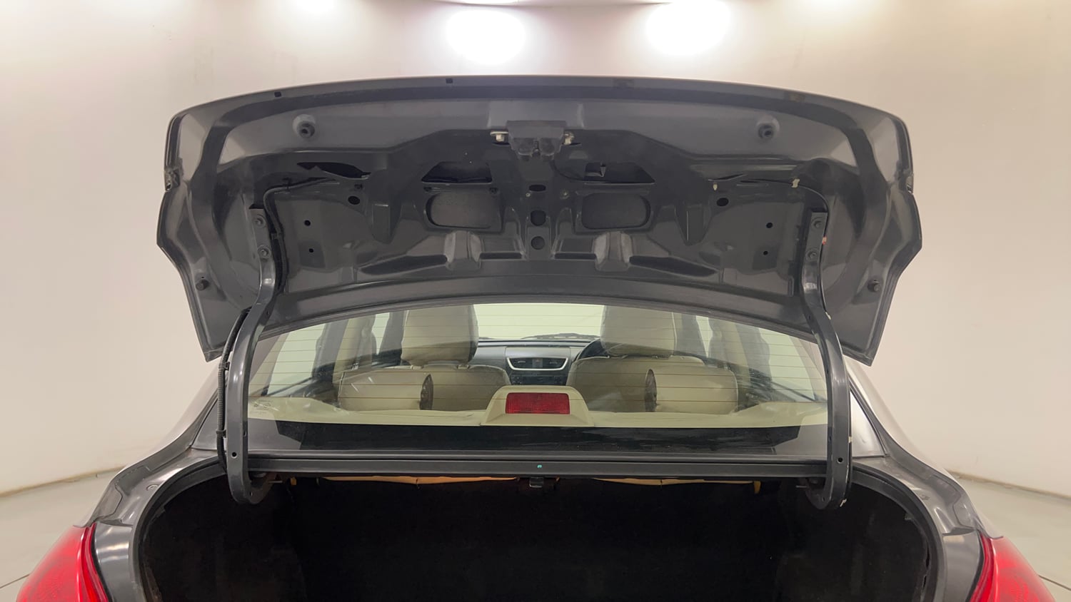 Used 2013 Maruti Suzuki Swift Dzire ZXI Petrol Manual interior DICKY DOOR OPEN VIEW