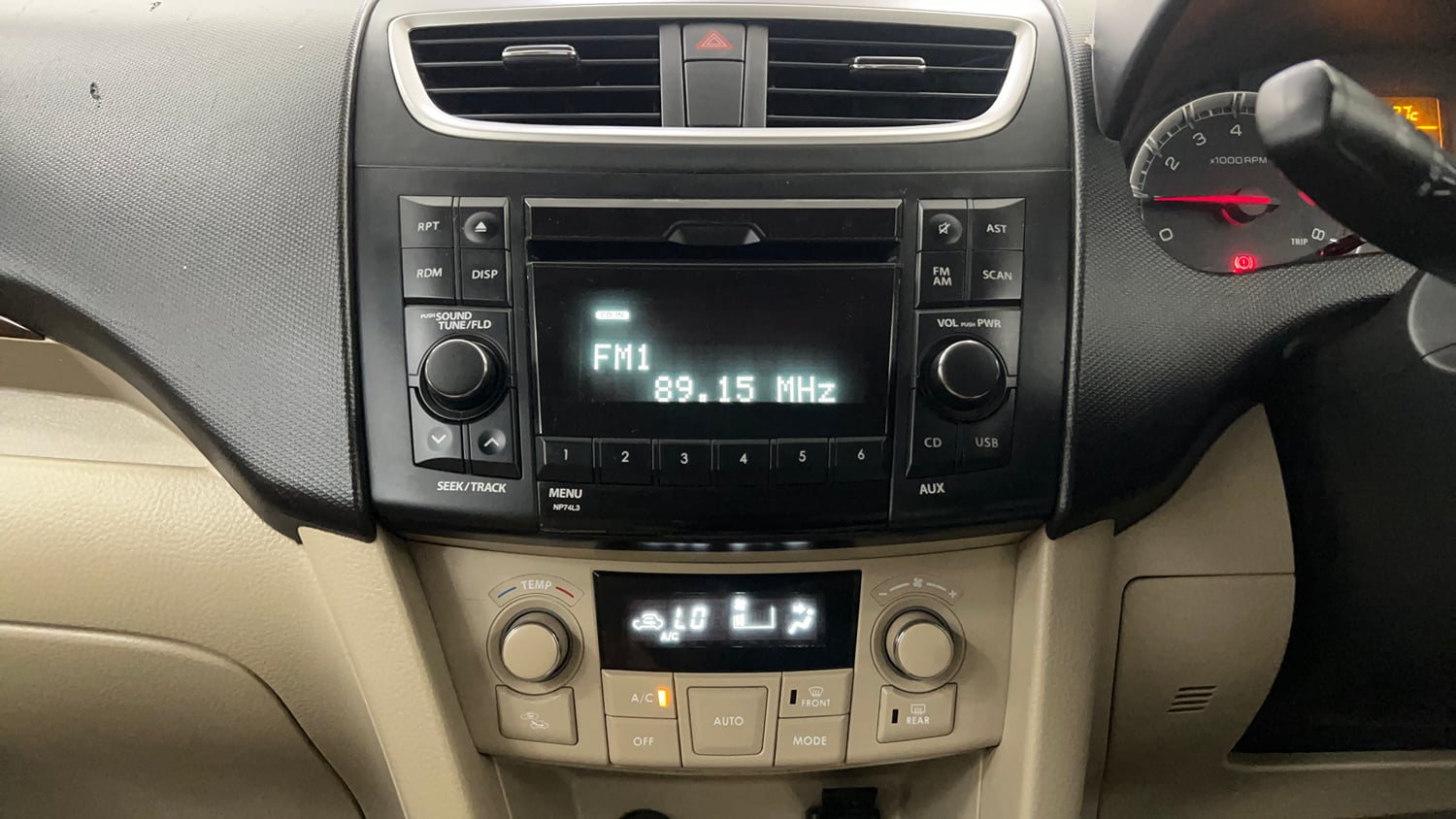Used 2013 Maruti Suzuki Swift Dzire ZXI Petrol Manual interior MUSIC SYSTEM & AC CONTROL VIEW