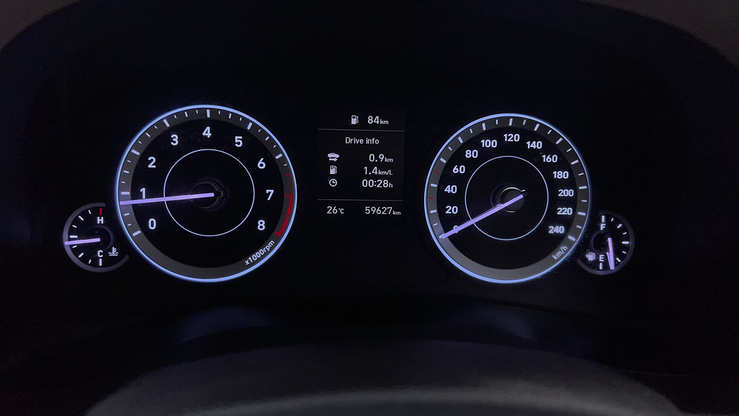 Used 2020 Hyundai Creta SX 1.5 Petrol Petrol Manual interior CLUSTERMETER VIEW