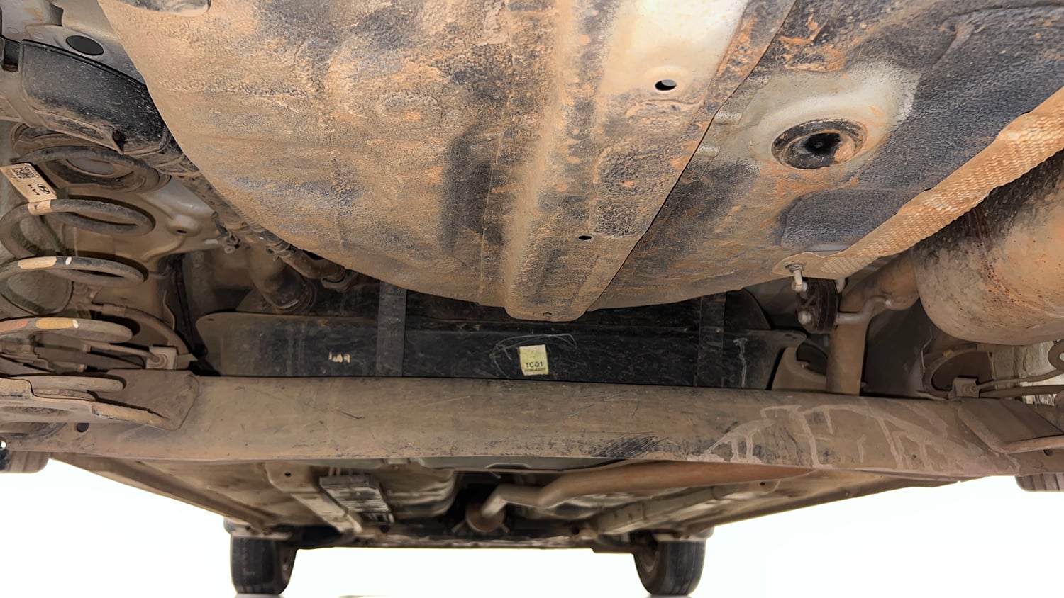 Used 2022 Hyundai Grand i10 Nios Sportz 1.2 Kappa VTVT Petrol Manual extra REAR UNDERBODY VIEW (TAKEN FROM REAR)