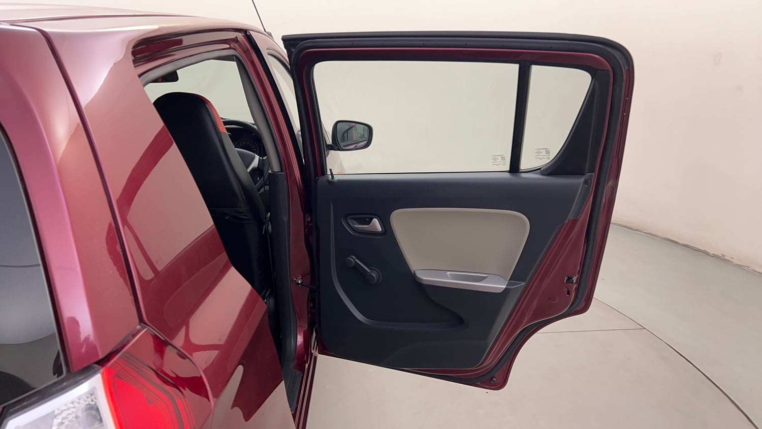 Used 2015 Maruti Suzuki Alto K10 VXi AMT Petrol Automatic interior RIGHT REAR DOOR OPEN VIEW
