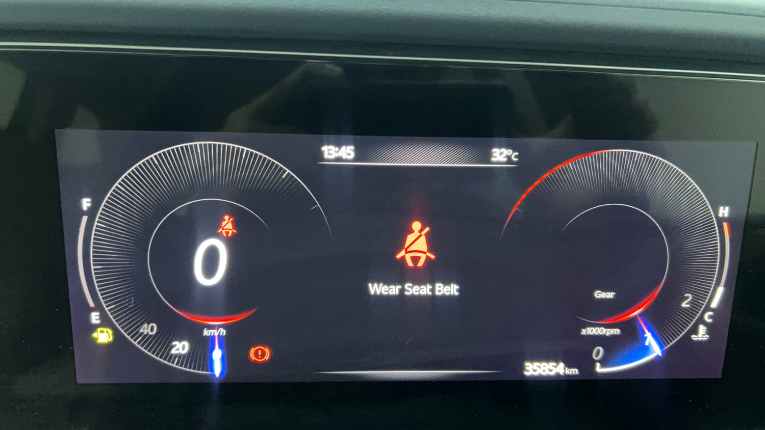 Used 2022 Mahindra XUV700 AX 5 Petrol MT 7 STR Petrol Manual interior CLUSTERMETER VIEW