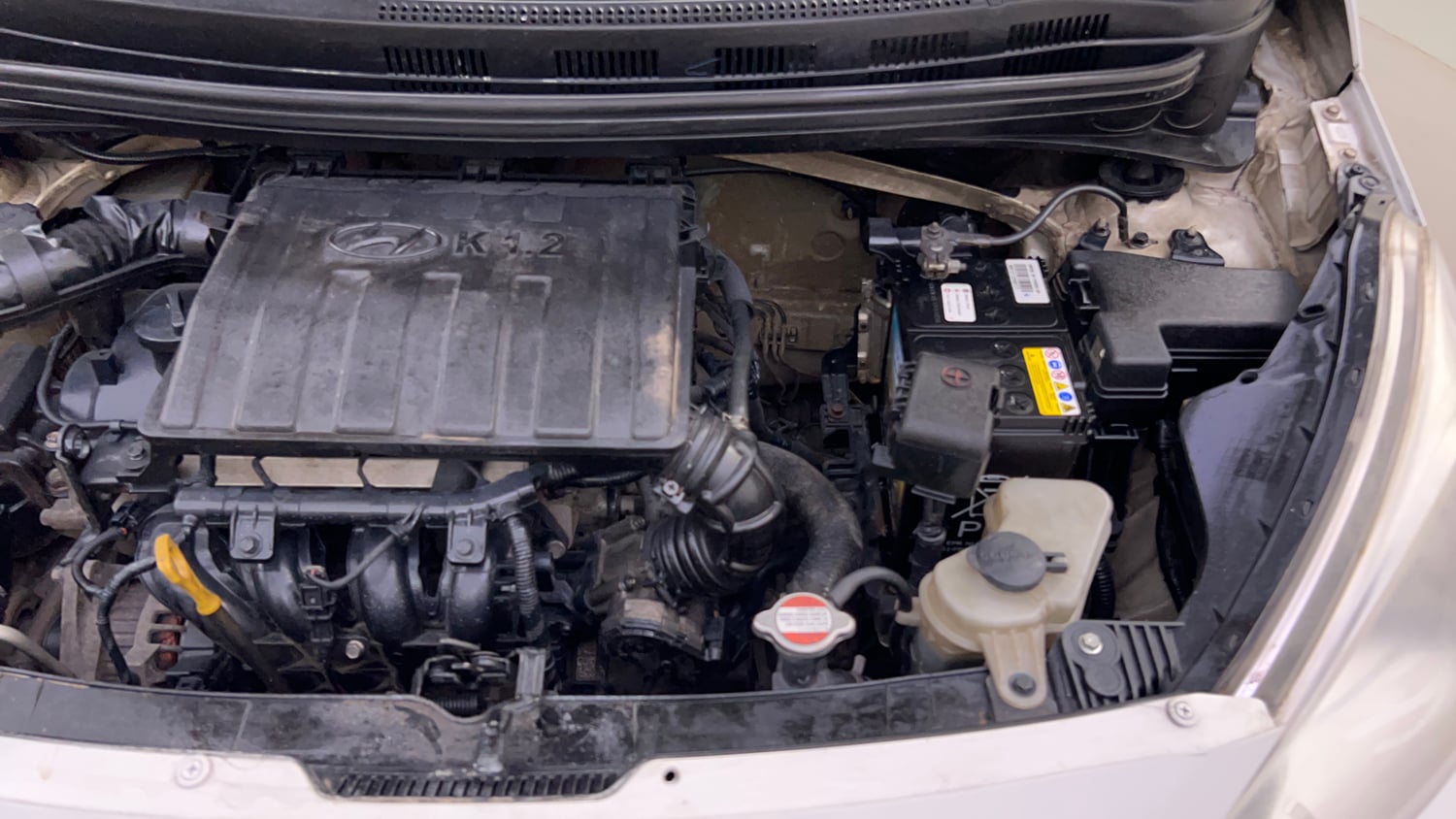 Used 2017 Hyundai Grand i10 Sportz 1.2 Kappa VTVT Petrol Manual engine ENGINE LEFT SIDE VIEW