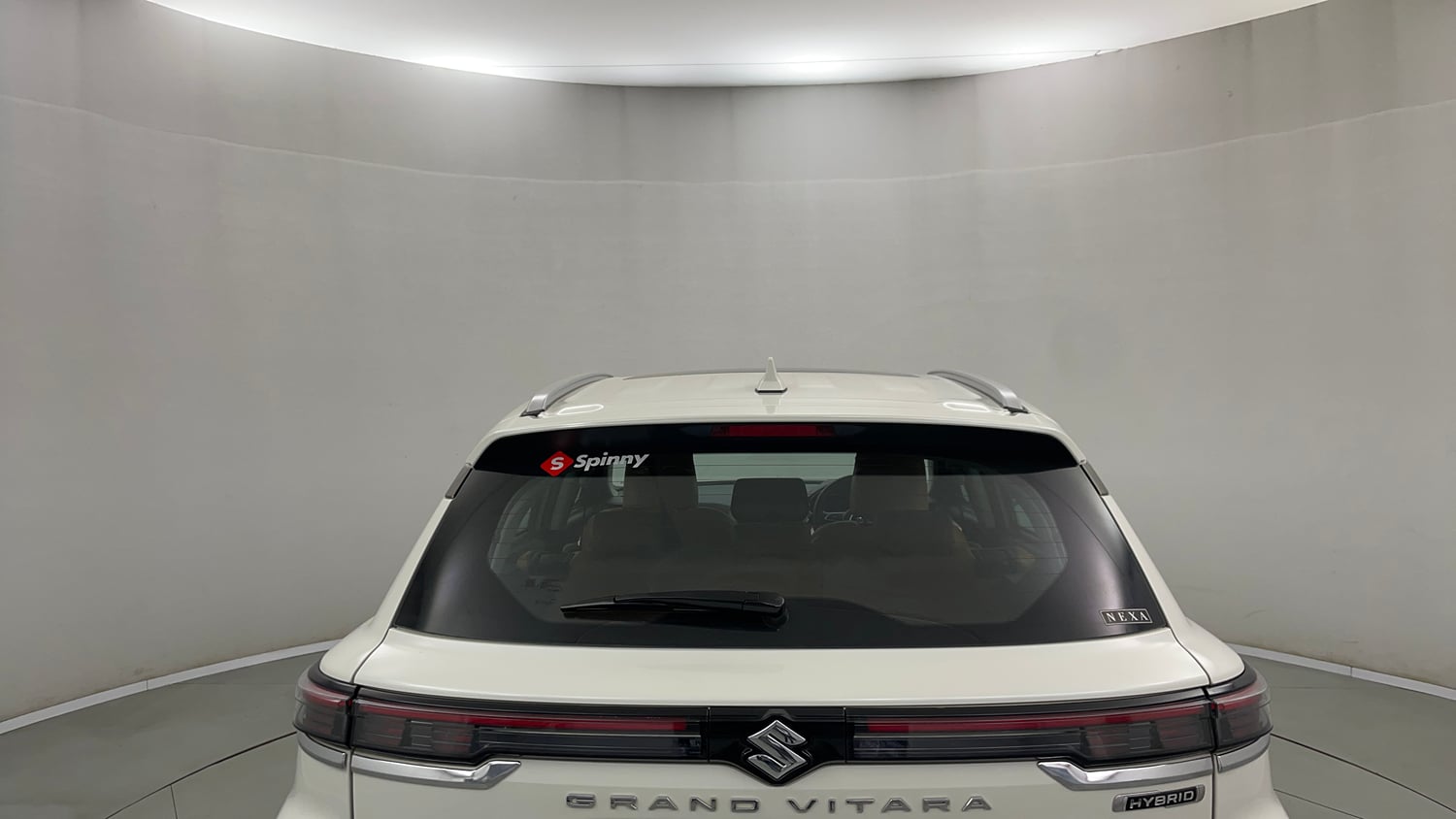 Used 2024 Maruti Suzuki Grand Vitara Zeta Plus Intelligent Hybrid eCVT Hybrid Automatic exterior BACK WINDSHIELD VIEW