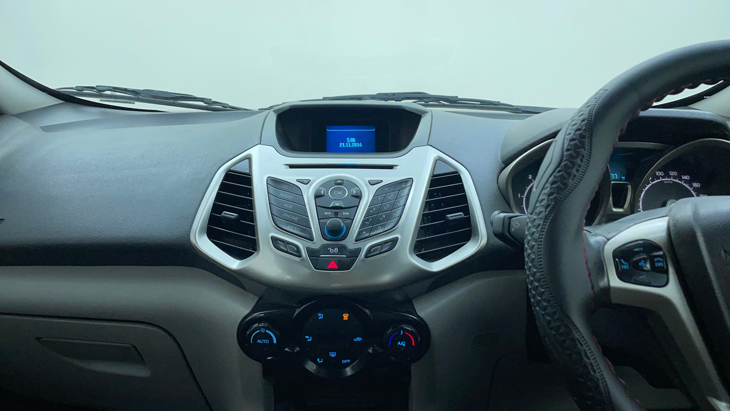 Used 2017 Ford EcoSport Titanium 1.5L TDCi Diesel Manual interior MUSIC SYSTEM & AC CONTROL VIEW