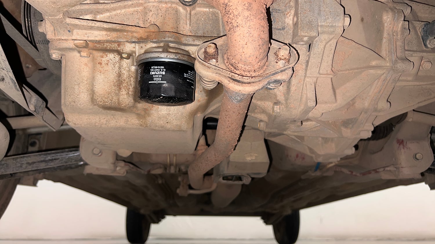 Used 2015 Maruti Suzuki Alto K10 VXi AMT Petrol Automatic extra FRONT LEFT UNDERBODY VIEW