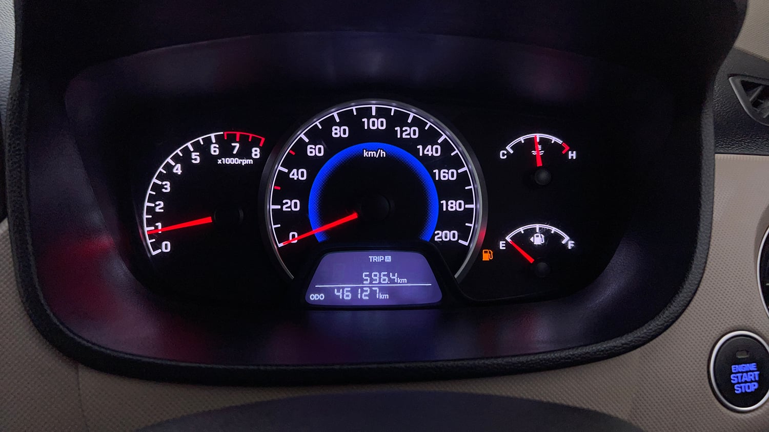 Used 2019 Hyundai Grand i10 Asta 1.2 Kappa VTVT Petrol Manual interior CLUSTERMETER VIEW