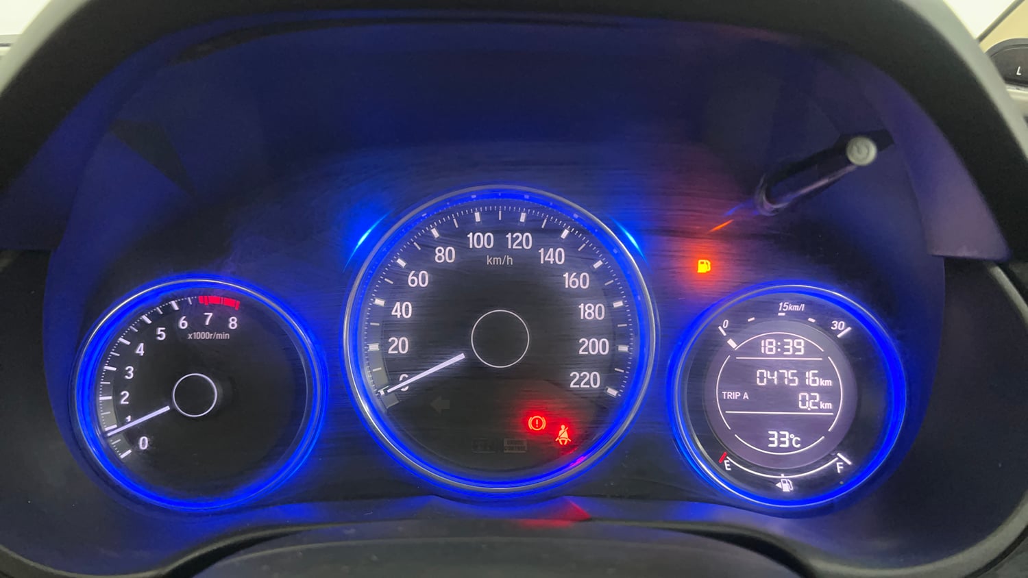 Used 2016 Honda City V Petrol Manual interior CLUSTERMETER VIEW