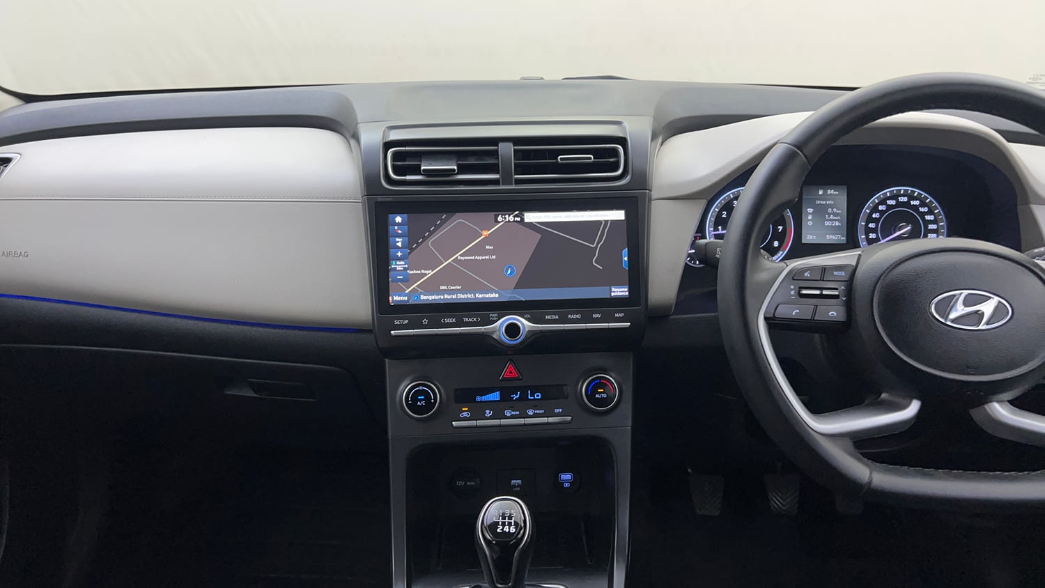 Used 2020 Hyundai Creta SX 1.5 Petrol Petrol Manual interior MUSIC SYSTEM & AC CONTROL VIEW