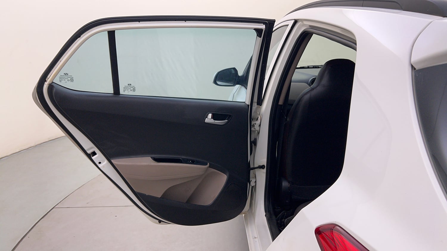 Used 2017 Hyundai Grand i10 Sportz 1.2 Kappa VTVT Petrol Manual interior LEFT REAR DOOR OPEN VIEW