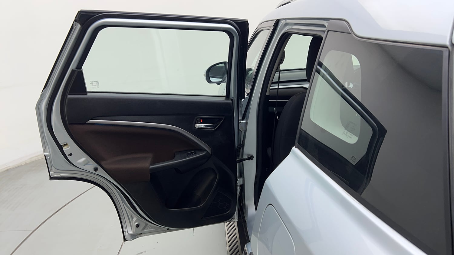 Used 2023 Maruti Suzuki Brezza ZXi Plus AT Petrol Automatic interior LEFT REAR DOOR OPEN VIEW