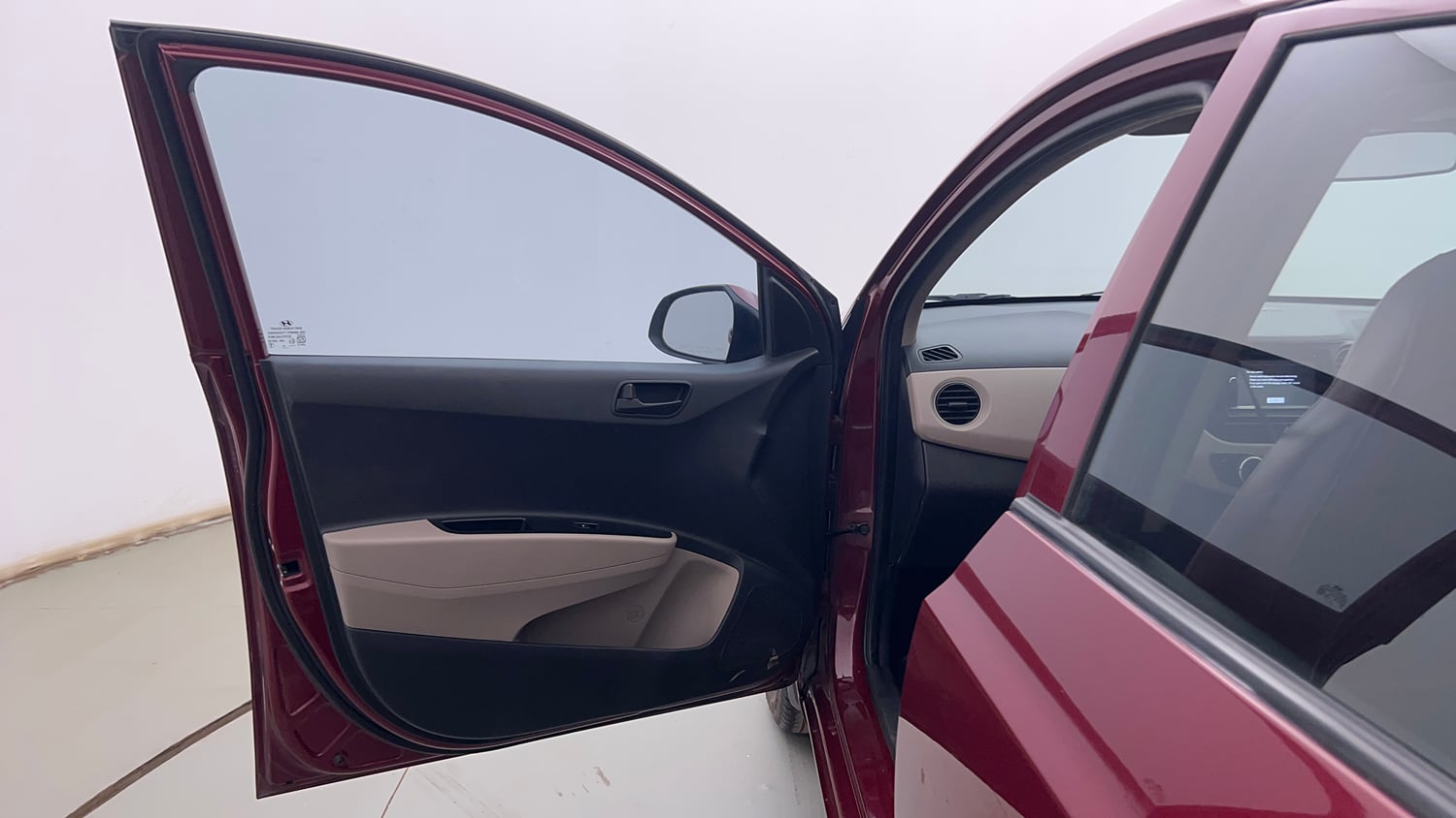 Used 2015 Hyundai Grand i10 Magna 1.2 Kappa VTVT Petrol Manual interior LEFT FRONT DOOR OPEN VIEW