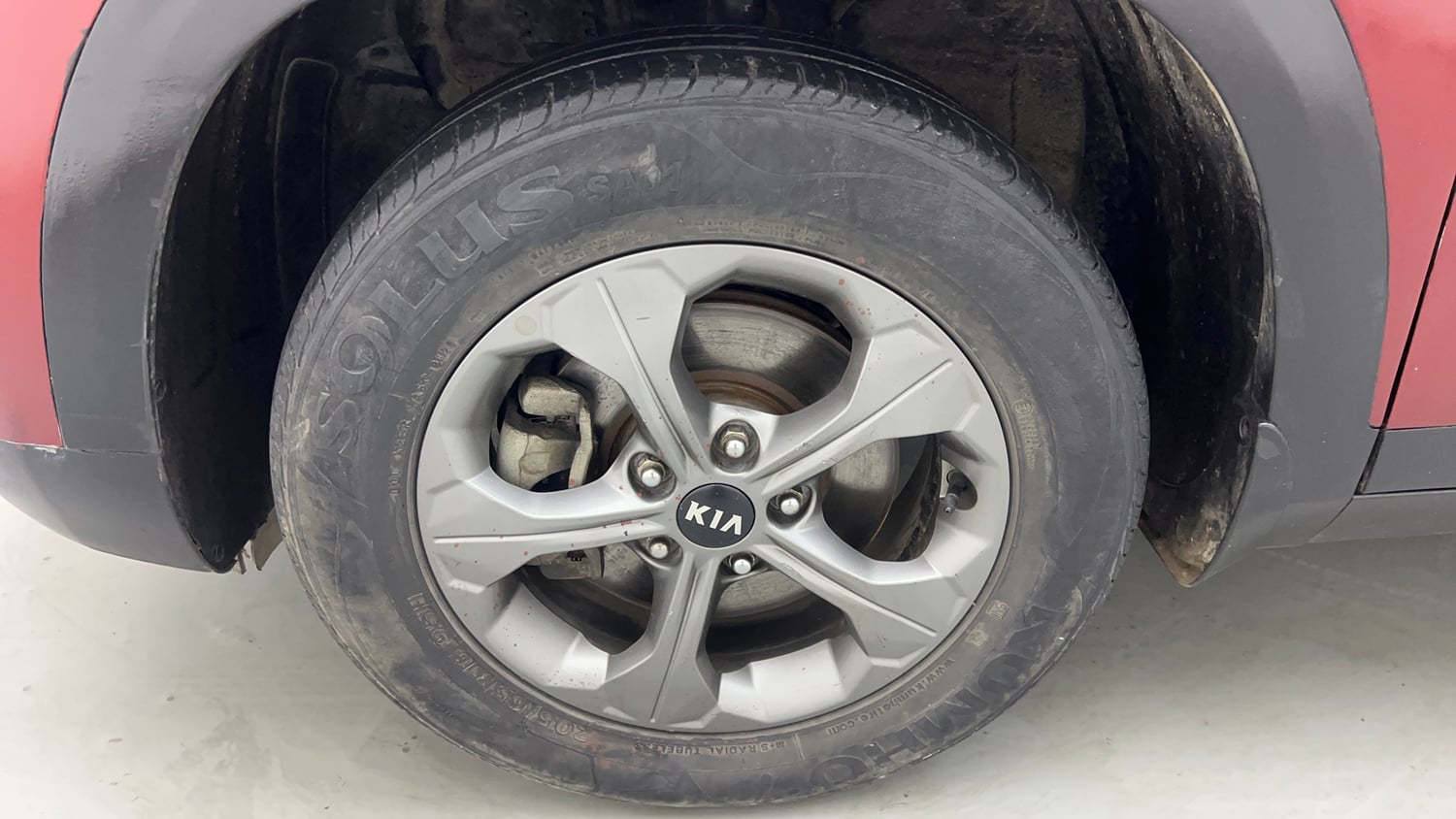 Used 2020 Kia Seltos HTK Plus 1.5 Petrol Manual tyres LEFT FRONT TYRE RIM VIEW