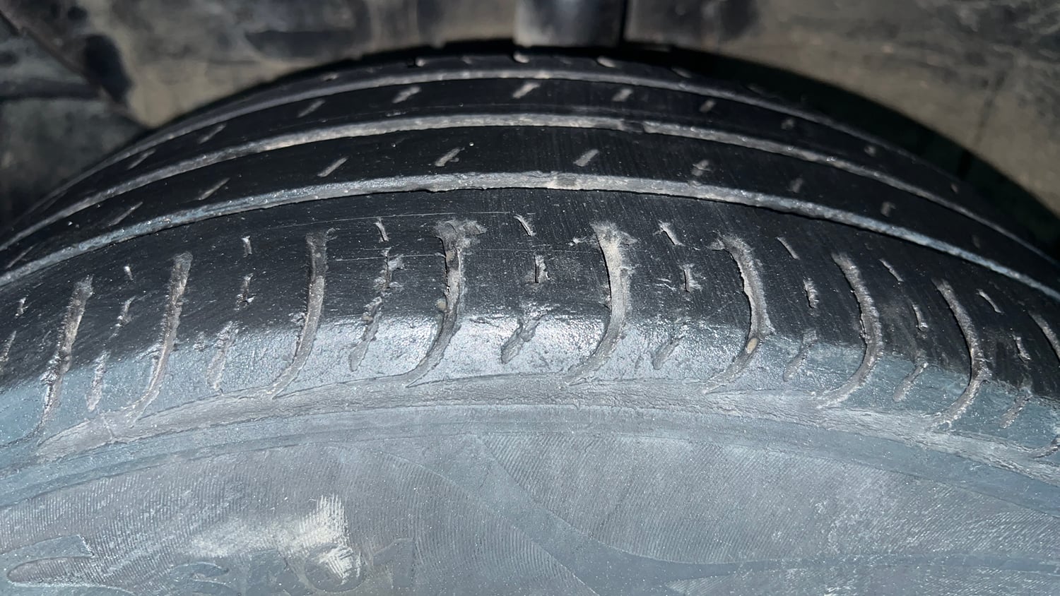 Used 2020 Kia Seltos HTK Plus 1.5 Petrol Manual tyres LEFT FRONT TYRE TREAD VIEW