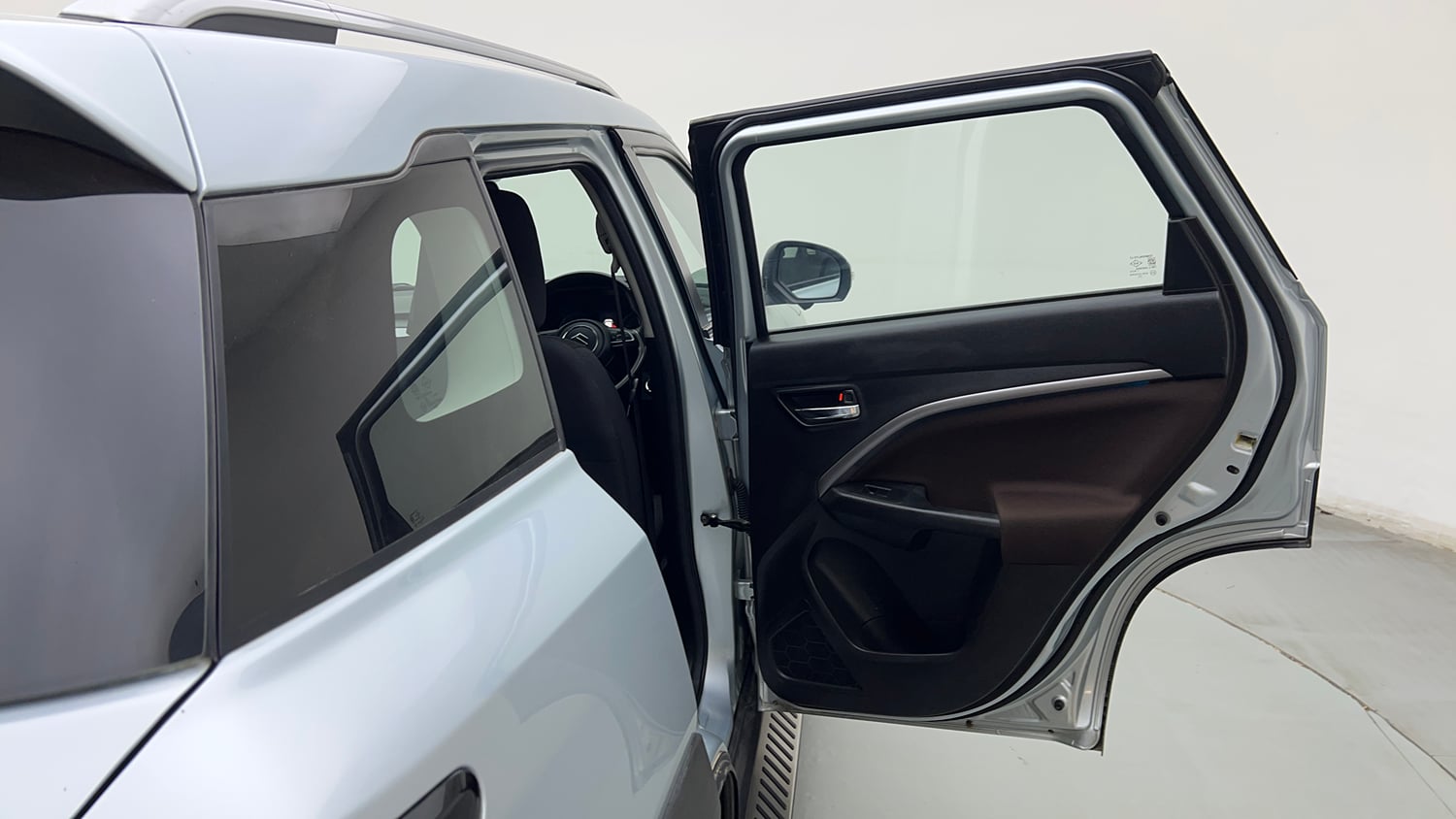 Used 2023 Maruti Suzuki Brezza ZXi Plus AT Petrol Automatic interior RIGHT REAR DOOR OPEN VIEW