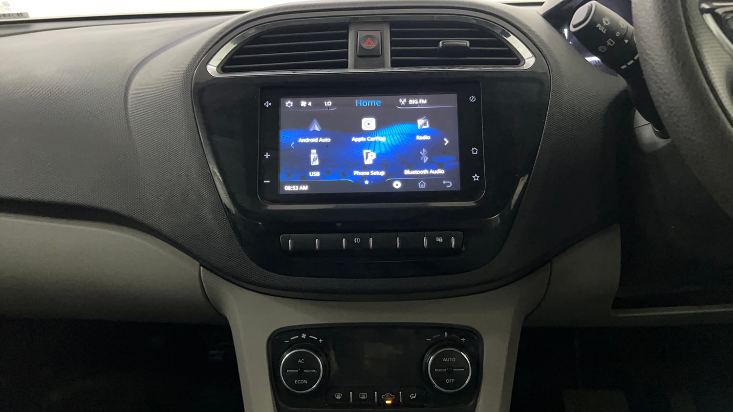 Used 2019 Tata Tiago Revotron XZA Plus Petrol Automatic interior MUSIC SYSTEM & AC CONTROL VIEW