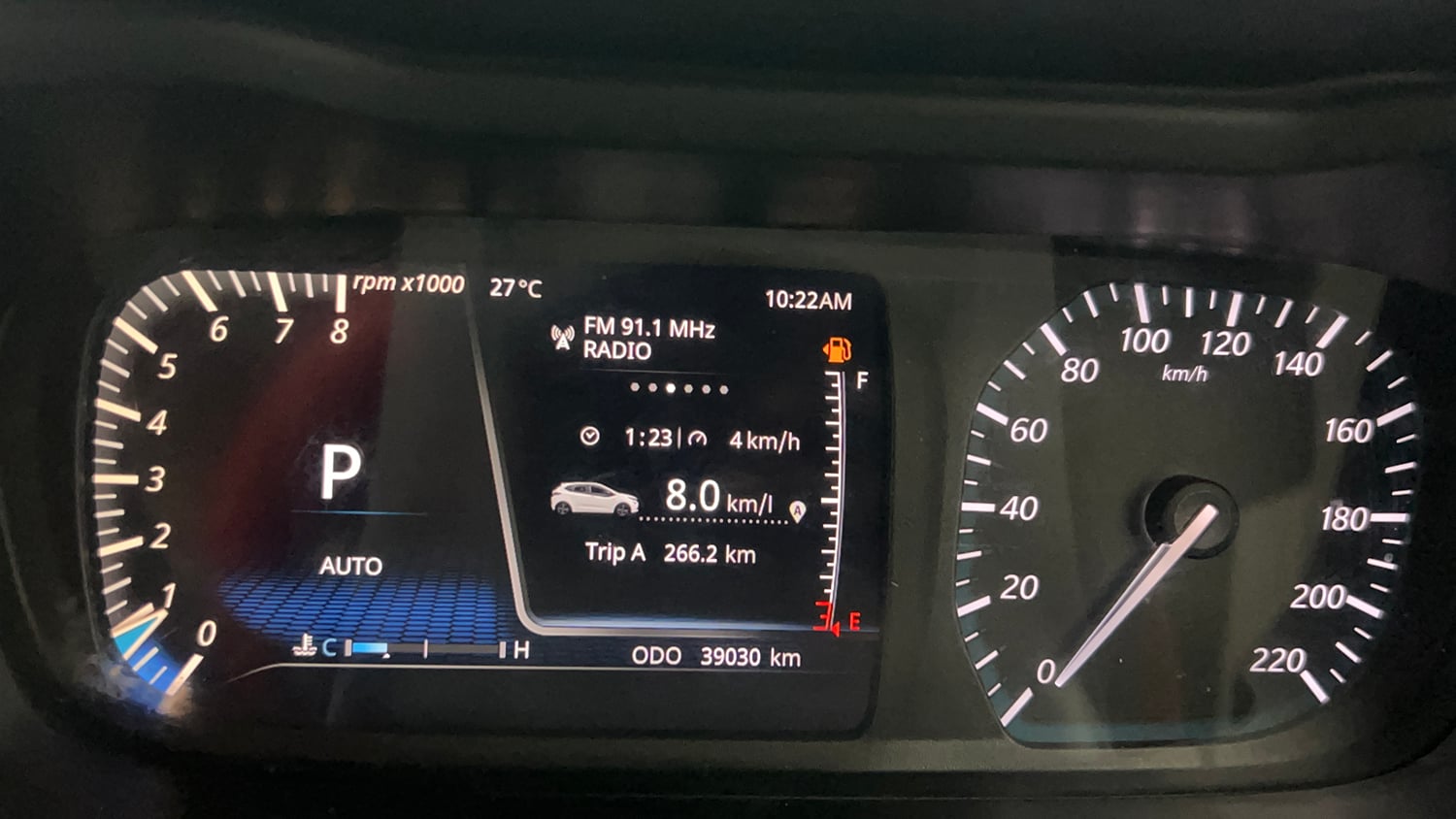 Used 2022 Tata Altroz XZA Petrol Petrol Automatic interior CLUSTERMETER VIEW