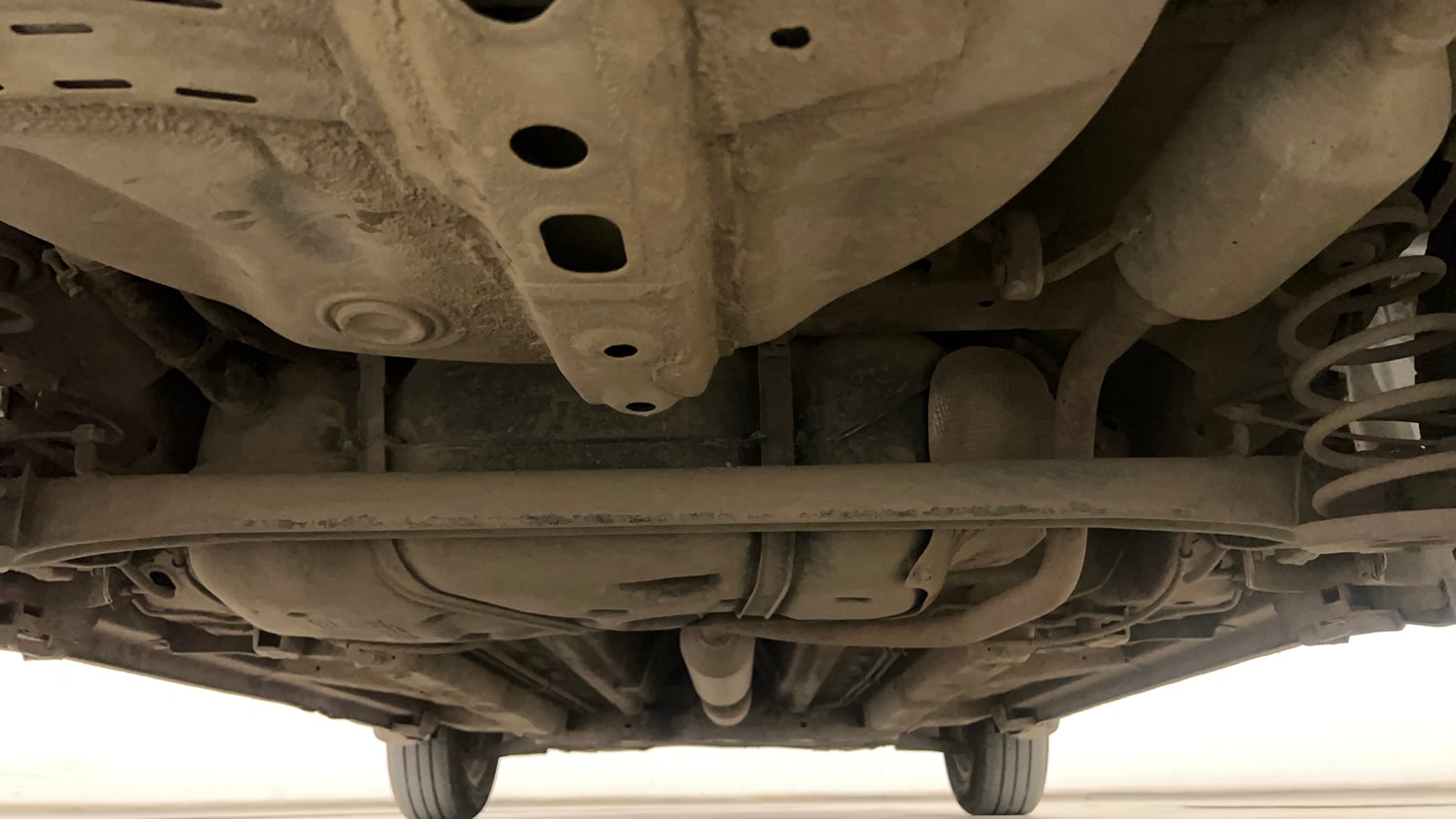 Used 2013 Maruti Suzuki Swift Dzire ZXI Petrol Manual extra REAR UNDERBODY VIEW (TAKEN FROM REAR)