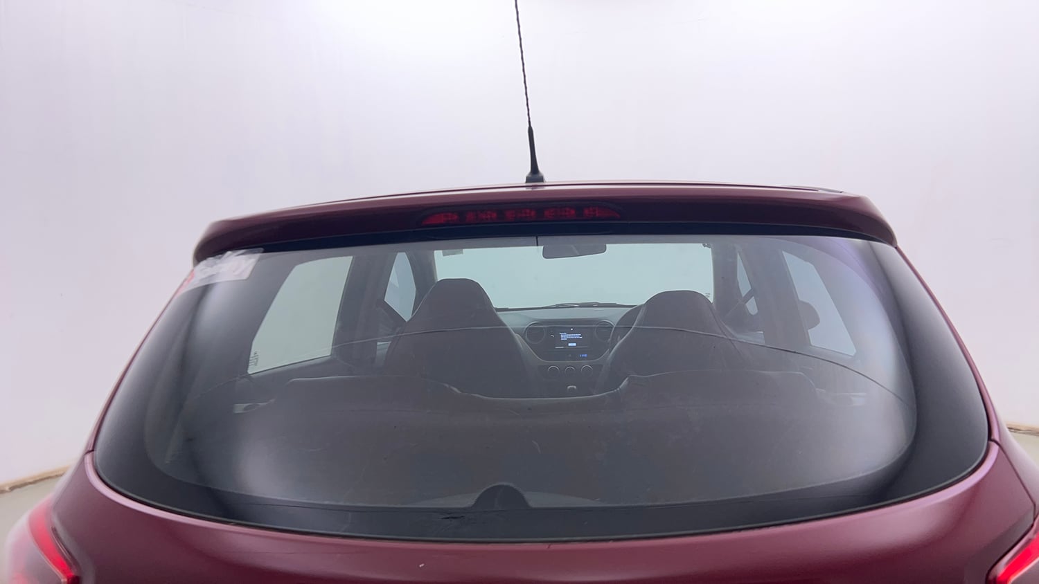 Used 2015 Hyundai Grand i10 Magna 1.2 Kappa VTVT Petrol Manual exterior BACK WINDSHIELD VIEW
