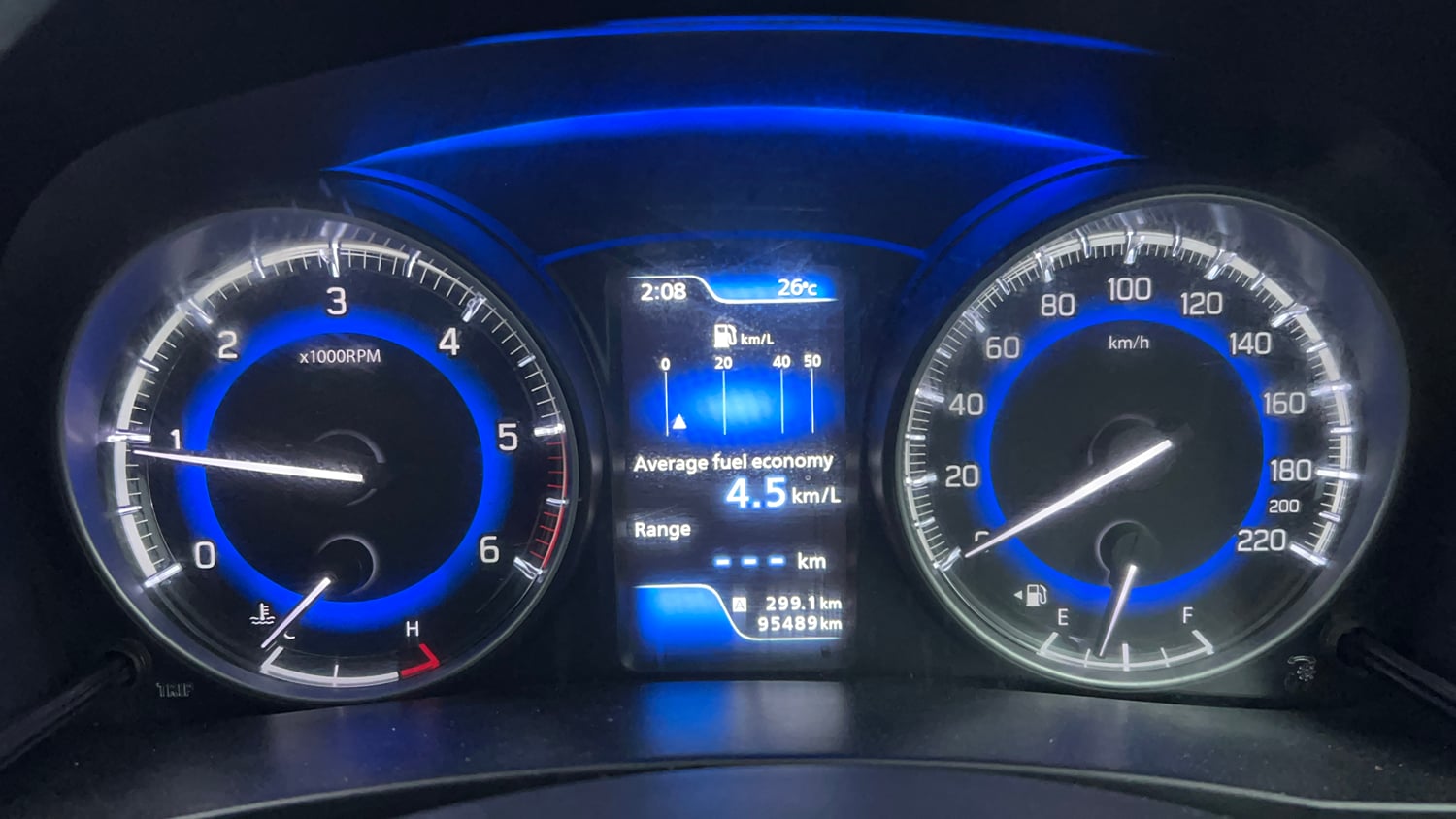 Used 2018 Maruti Suzuki Baleno Zeta 1.3 Diesel Manual interior CLUSTERMETER VIEW