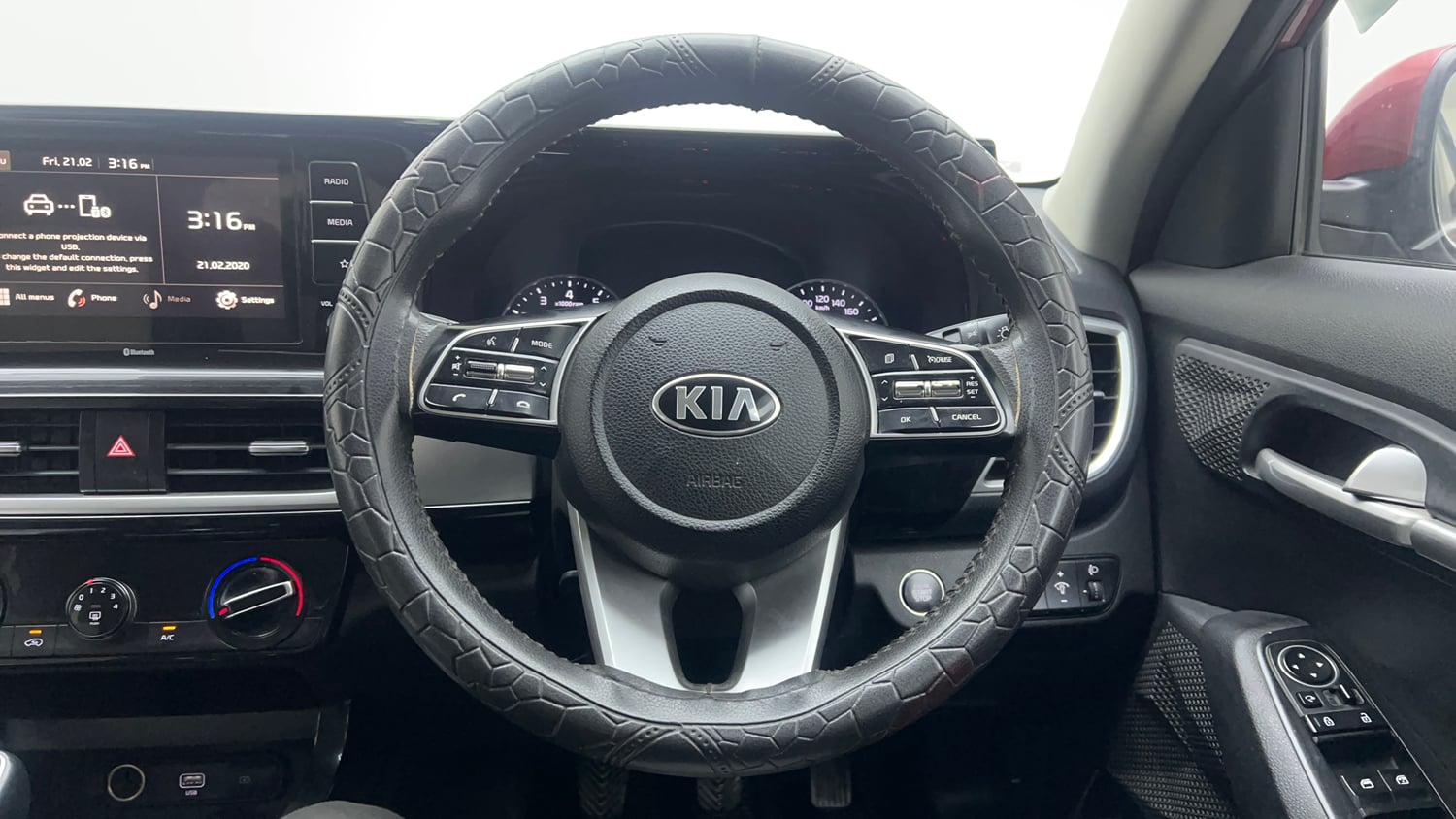 Used 2020 Kia Seltos HTK Plus 1.5 Petrol Manual interior STEERING VIEW
