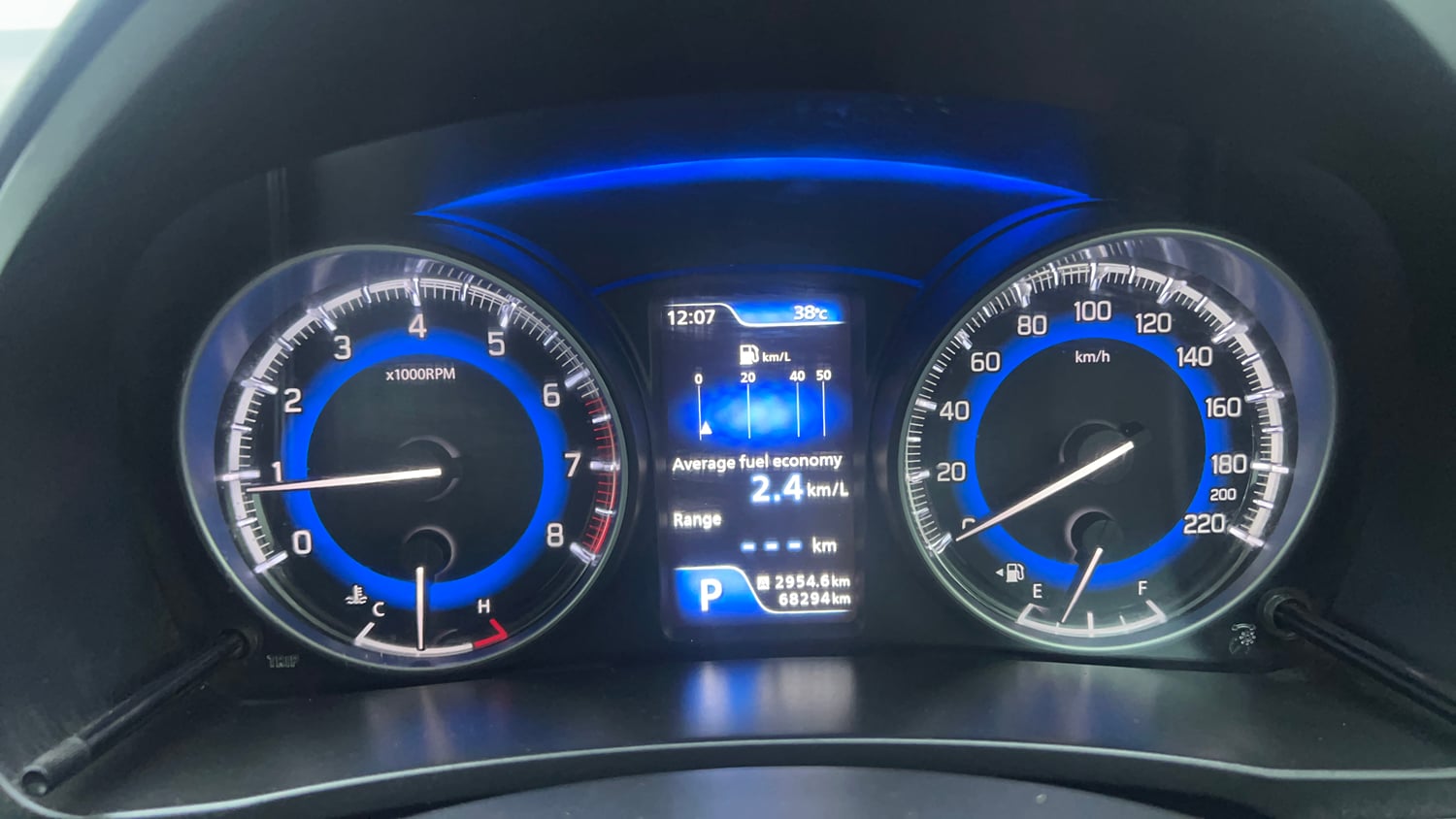Used 2017 Maruti Suzuki Baleno Zeta 1.2 AT Petrol Automatic interior CLUSTERMETER VIEW