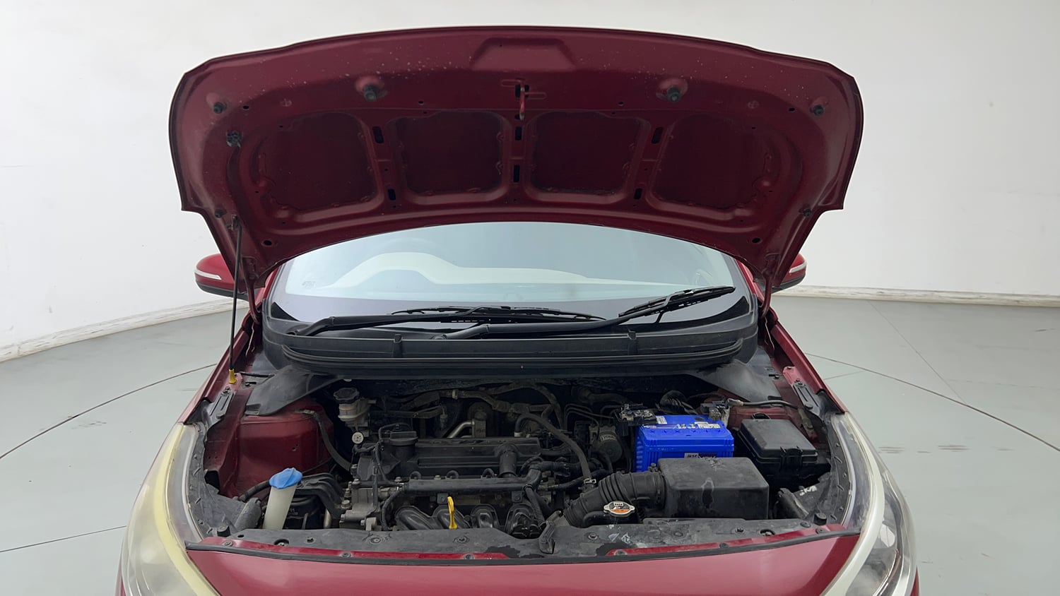 Used 2015 Hyundai Elite i20 Asta 1.2 Petrol Manual engine ENGINE & BONNET OPEN FRONT VIEW