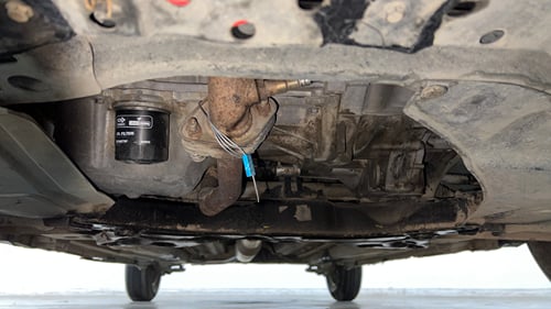 Used 2015 Maruti Suzuki Swift LXi Petrol Manual extra FRONT LEFT UNDERBODY VIEW