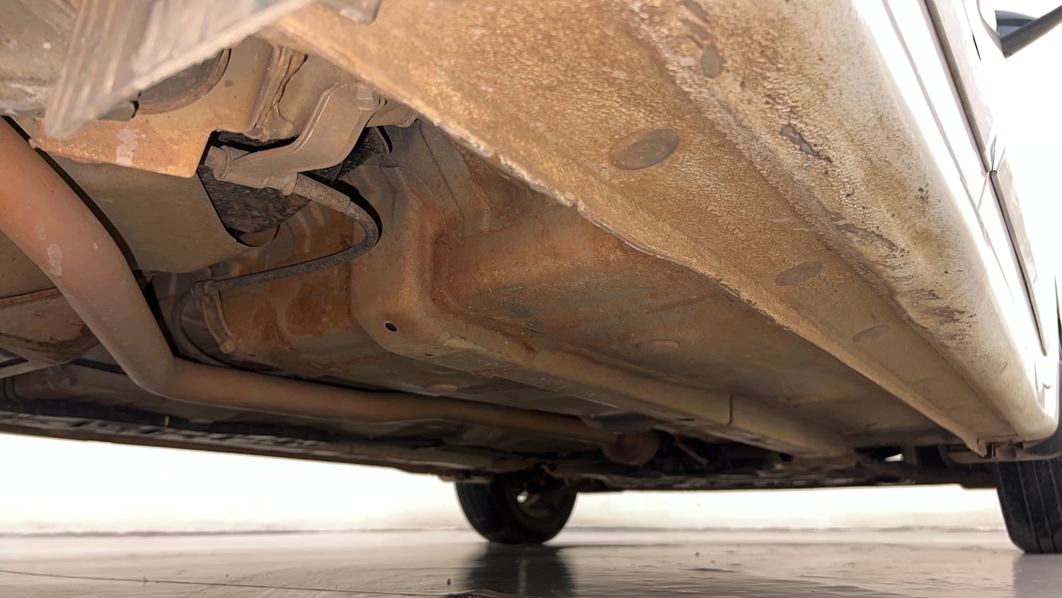 Used 2022 Hyundai Grand i10 Nios Sportz 1.2 Kappa VTVT Petrol Manual extra REAR RIGHT UNDERBODY VIEW