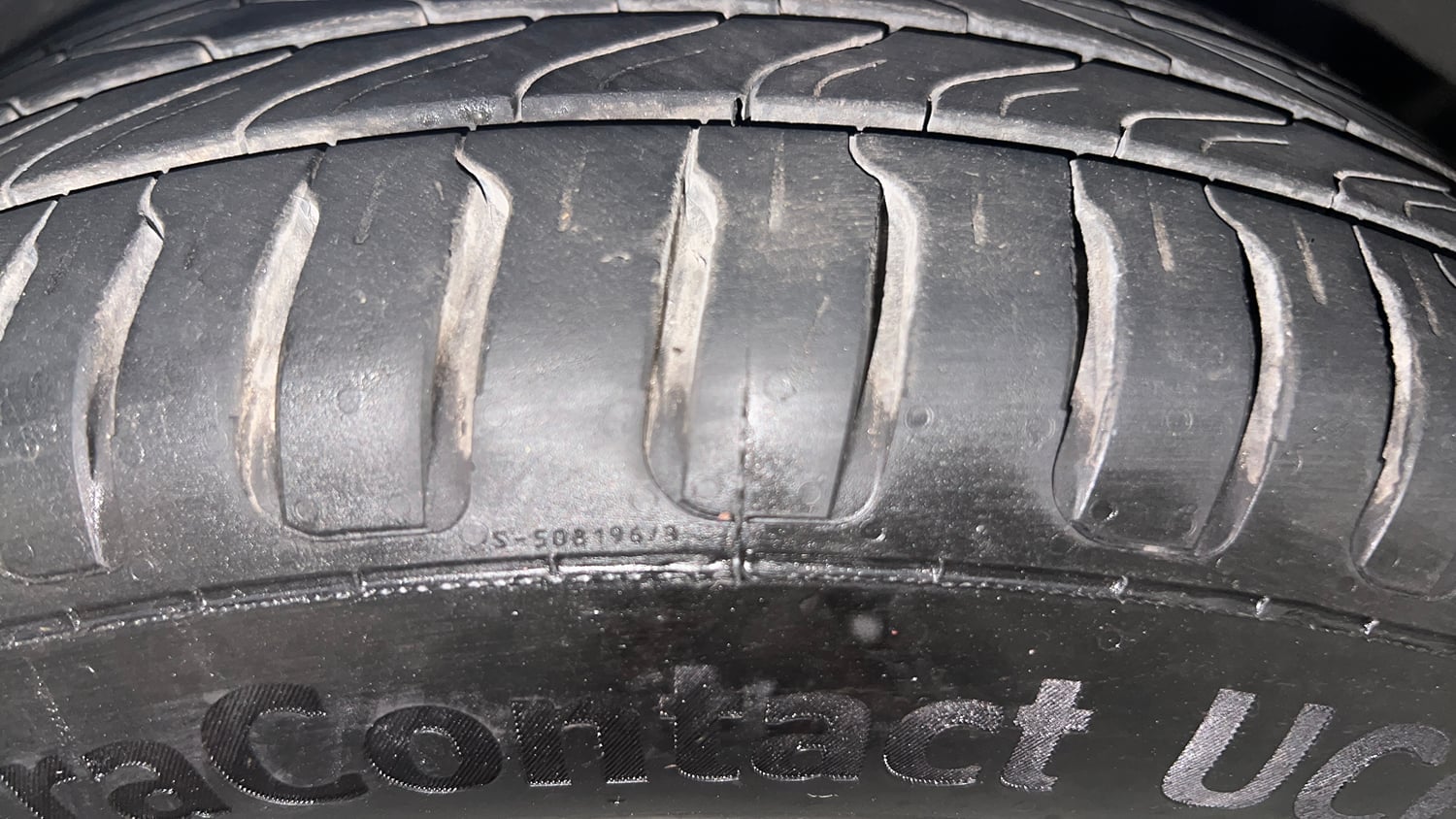 Used 2020 Ford Figo Aspire Titanium1.5 TDCi Diesel Manual tyres RIGHT FRONT TYRE TREAD VIEW