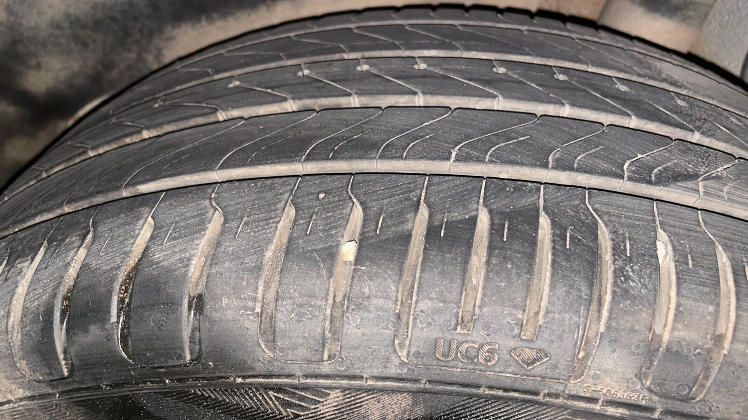 Used 2018 Hyundai Creta E Plus 1.6 Petrol Petrol Manual tyres LEFT REAR TYRE TREAD VIEW