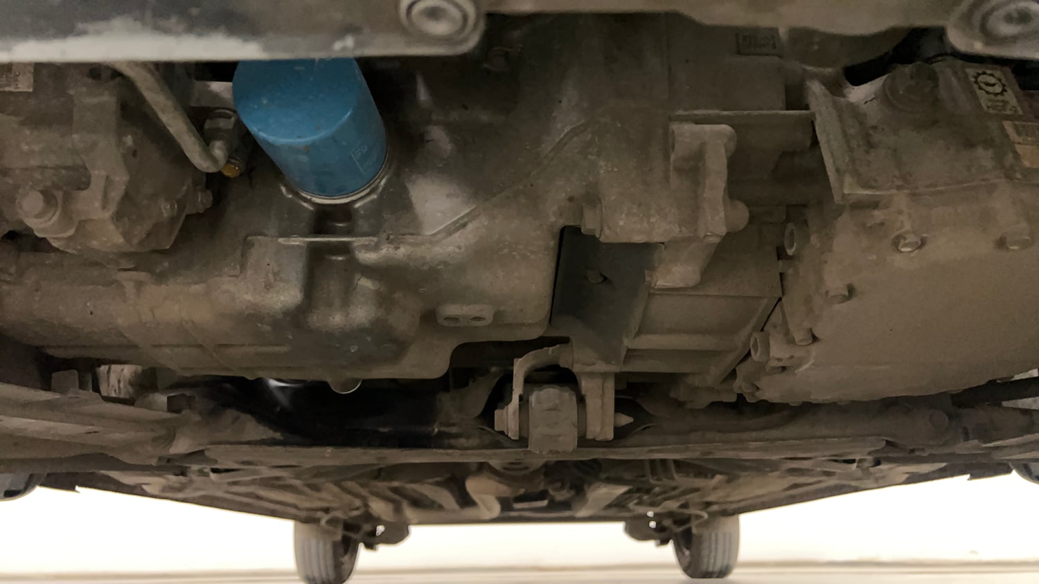 Used 2022 Honda Amaze S CVT 1.2 Petrol Petrol Automatic extra FRONT LEFT UNDERBODY VIEW
