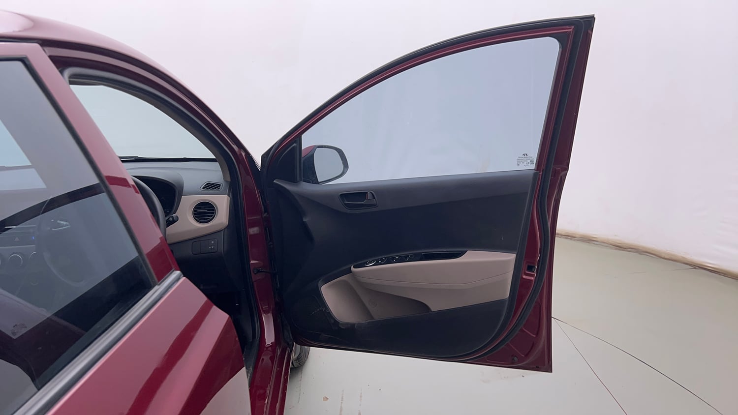 Used 2015 Hyundai Grand i10 Magna 1.2 Kappa VTVT Petrol Manual interior RIGHT FRONT DOOR OPEN VIEW