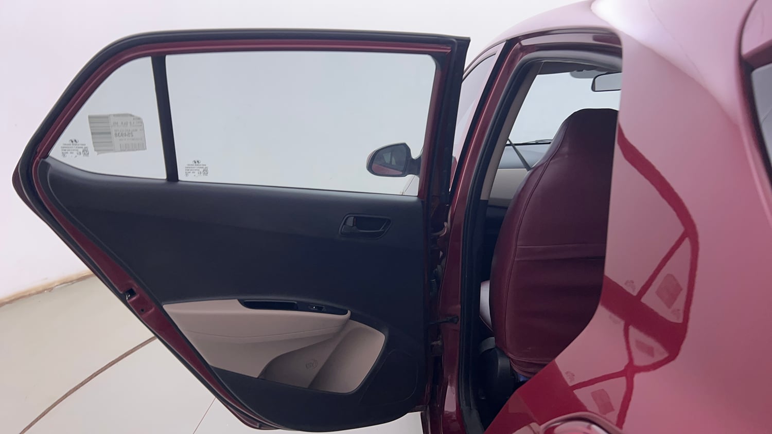 Used 2015 Hyundai Grand i10 Magna 1.2 Kappa VTVT Petrol Manual interior LEFT REAR DOOR OPEN VIEW
