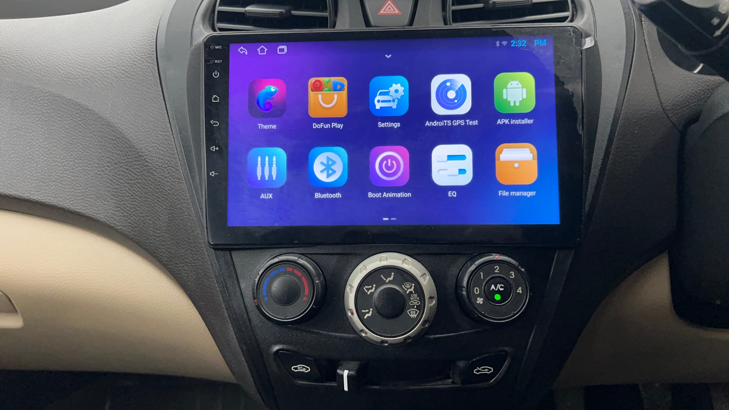Used 2015 Hyundai Eon Magna Petrol Manual interior MUSIC SYSTEM & AC CONTROL VIEW