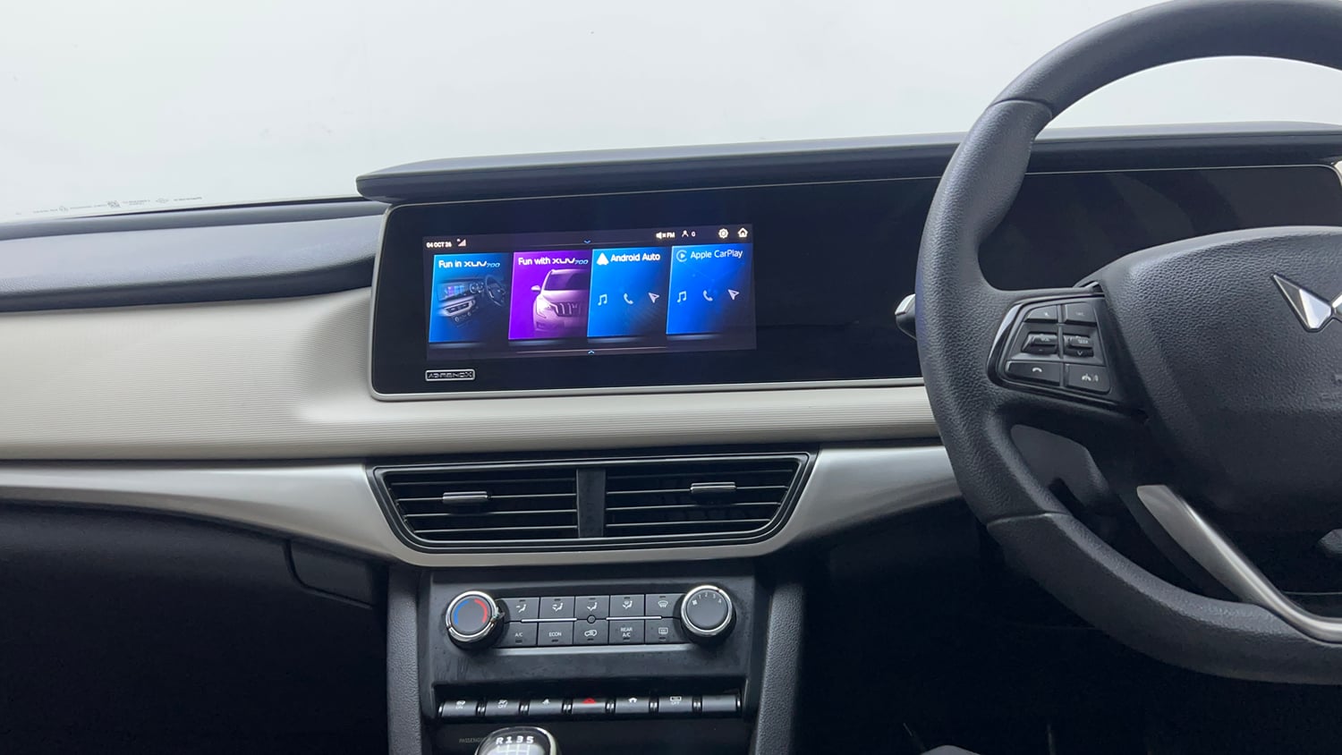 Used 2022 Mahindra XUV700 AX 5 Petrol MT 7 STR Petrol Manual interior MUSIC SYSTEM & AC CONTROL VIEW