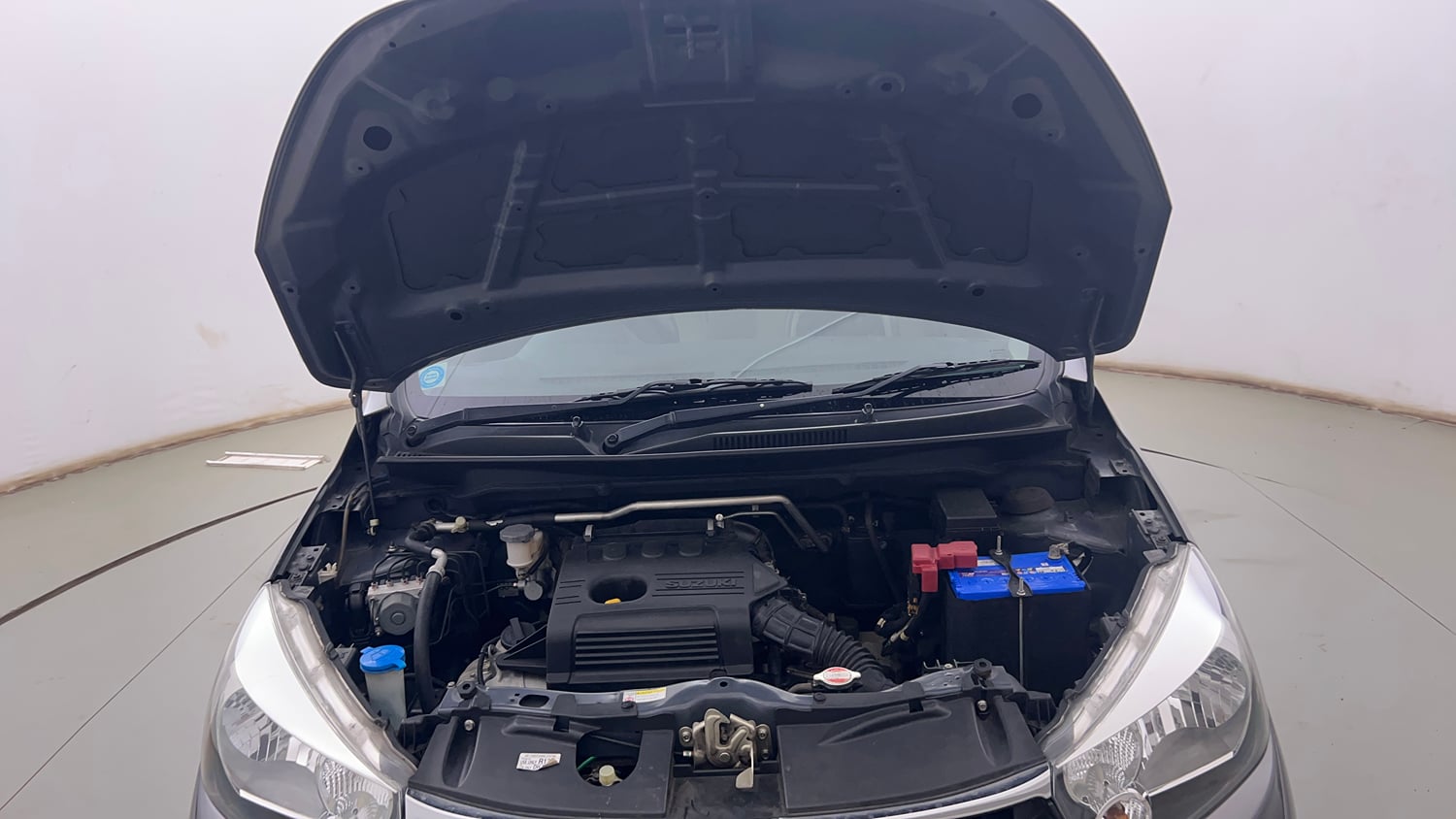 Used 2019 Maruti Suzuki Celerio ZXi (O) AMT Petrol Automatic engine ENGINE & BONNET OPEN FRONT VIEW