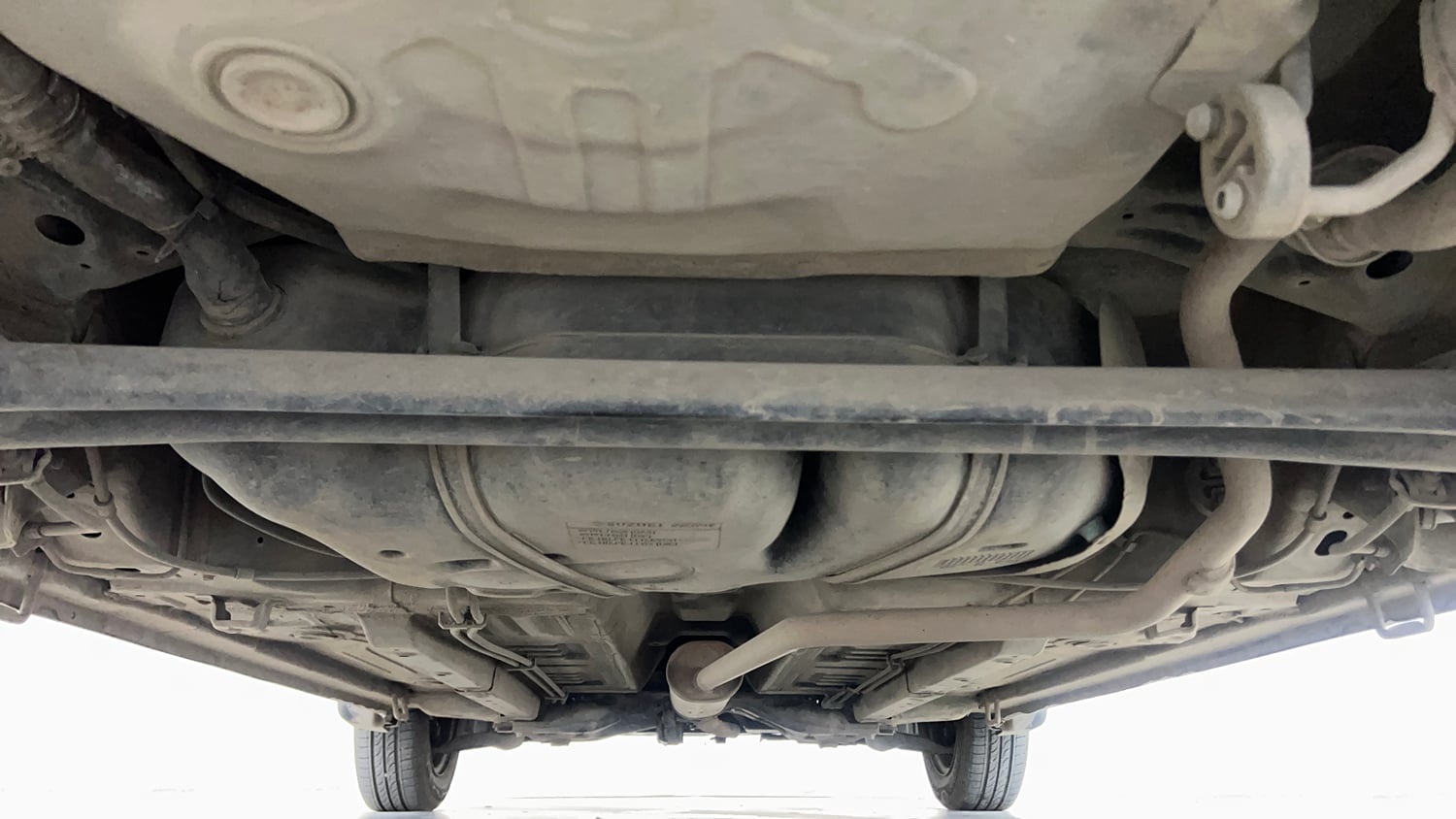 Used 2015 Maruti Suzuki Celerio VXi AMT Petrol Automatic extra REAR UNDERBODY VIEW (TAKEN FROM REAR)