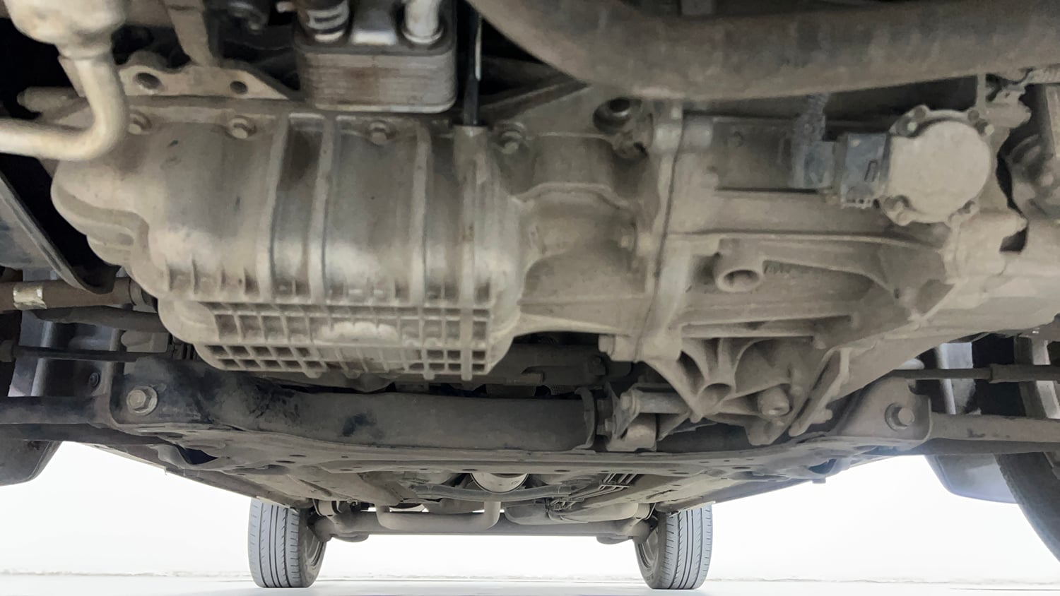 Used 2017 Ford EcoSport Titanium 1.5L Ti-VCT AT Petrol Automatic extra FRONT LEFT UNDERBODY VIEW
