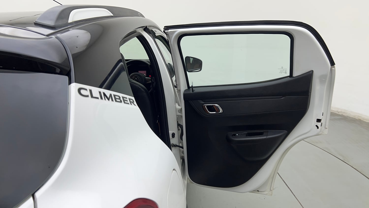 Used 2022 Renault Kwid Climber Dual Tone Petrol Manual interior RIGHT REAR DOOR OPEN VIEW
