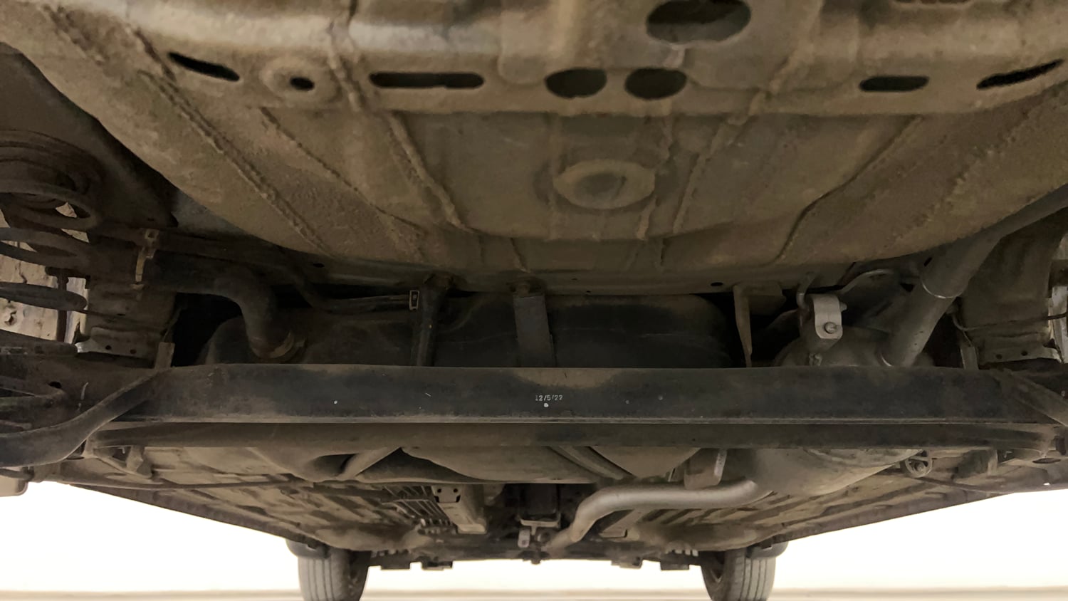 Used 2022 Honda Amaze S CVT 1.2 Petrol Petrol Automatic extra REAR UNDERBODY VIEW (TAKEN FROM REAR)