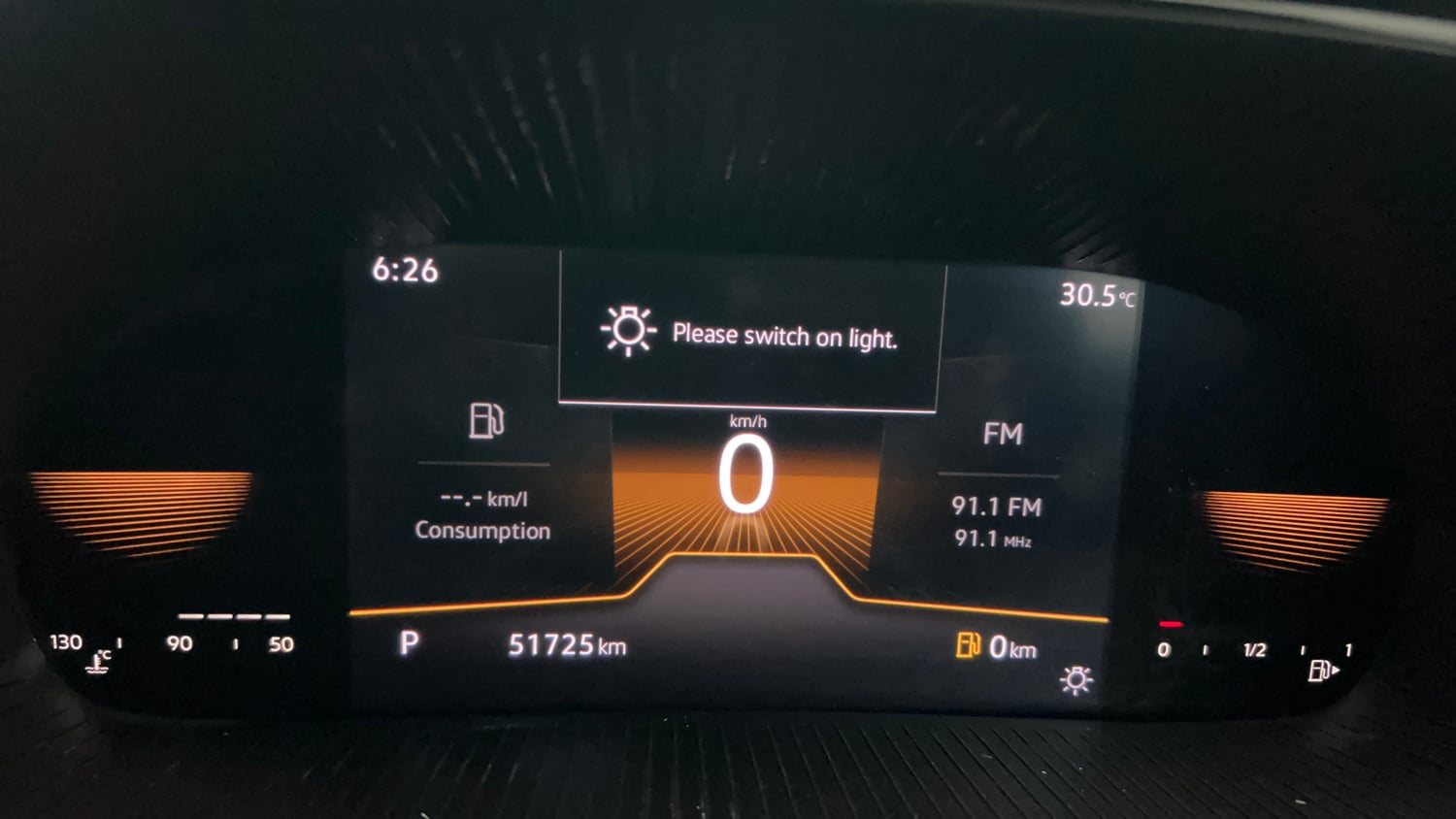 Used 2022 Skoda Slavia Style 1.0L TSI AT Petrol Automatic interior CLUSTERMETER VIEW