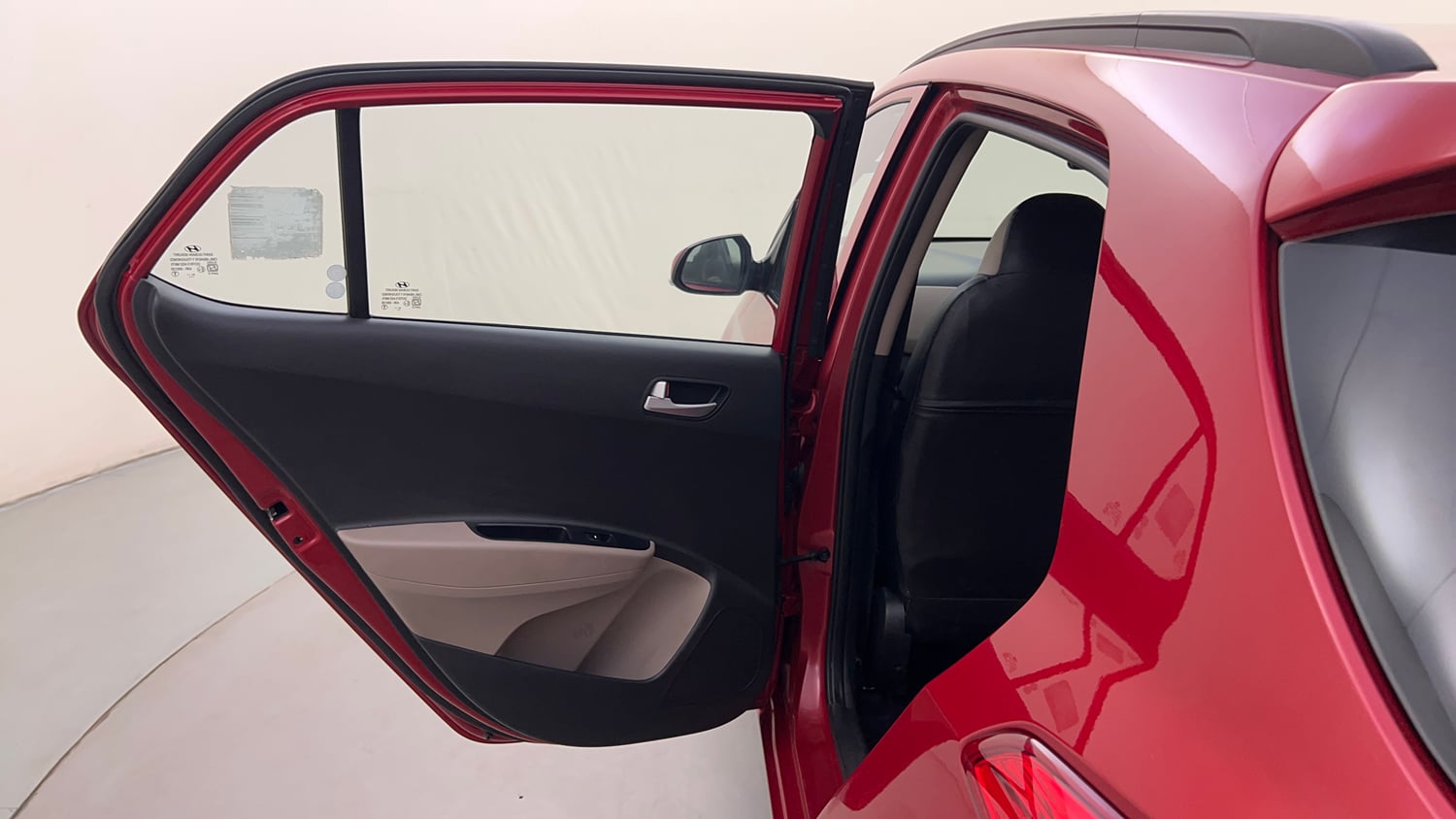 Used 2019 Hyundai Grand i10 Asta 1.2 Kappa VTVT Petrol Manual interior LEFT REAR DOOR OPEN VIEW