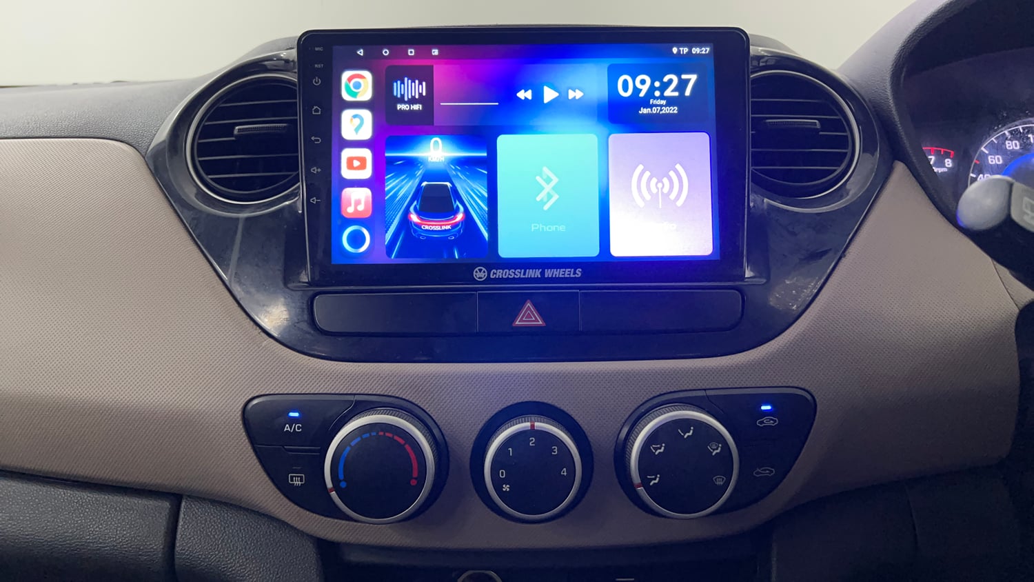 Used 2016 Hyundai Grand i10 Asta AT 1.2 Kappa VTVT Petrol Automatic interior MUSIC SYSTEM & AC CONTROL VIEW