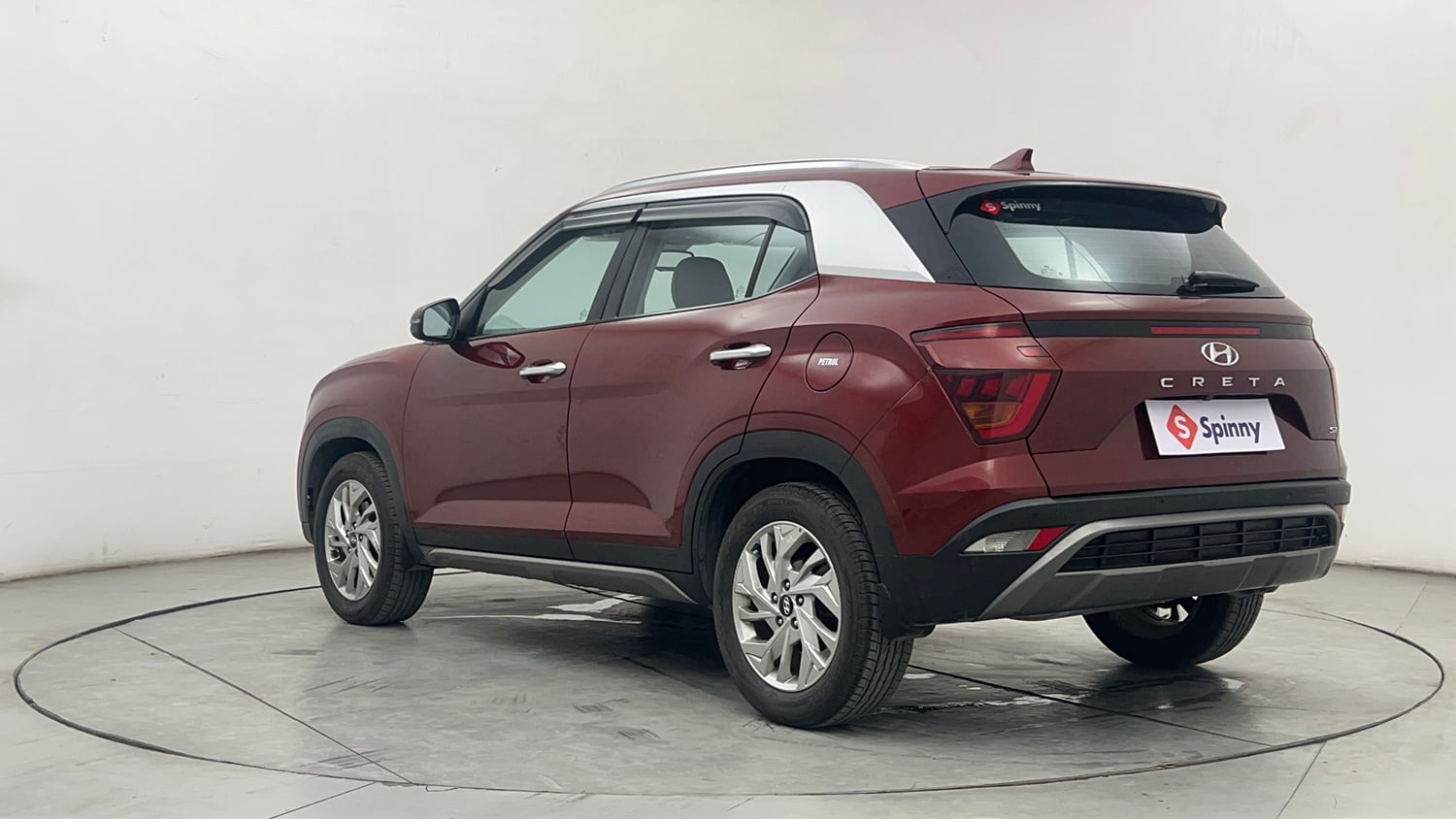 Used 2021 Hyundai Creta SX 1.5 Petrol IVT Petrol Automatic exterior LEFT REAR CORNER VIEW