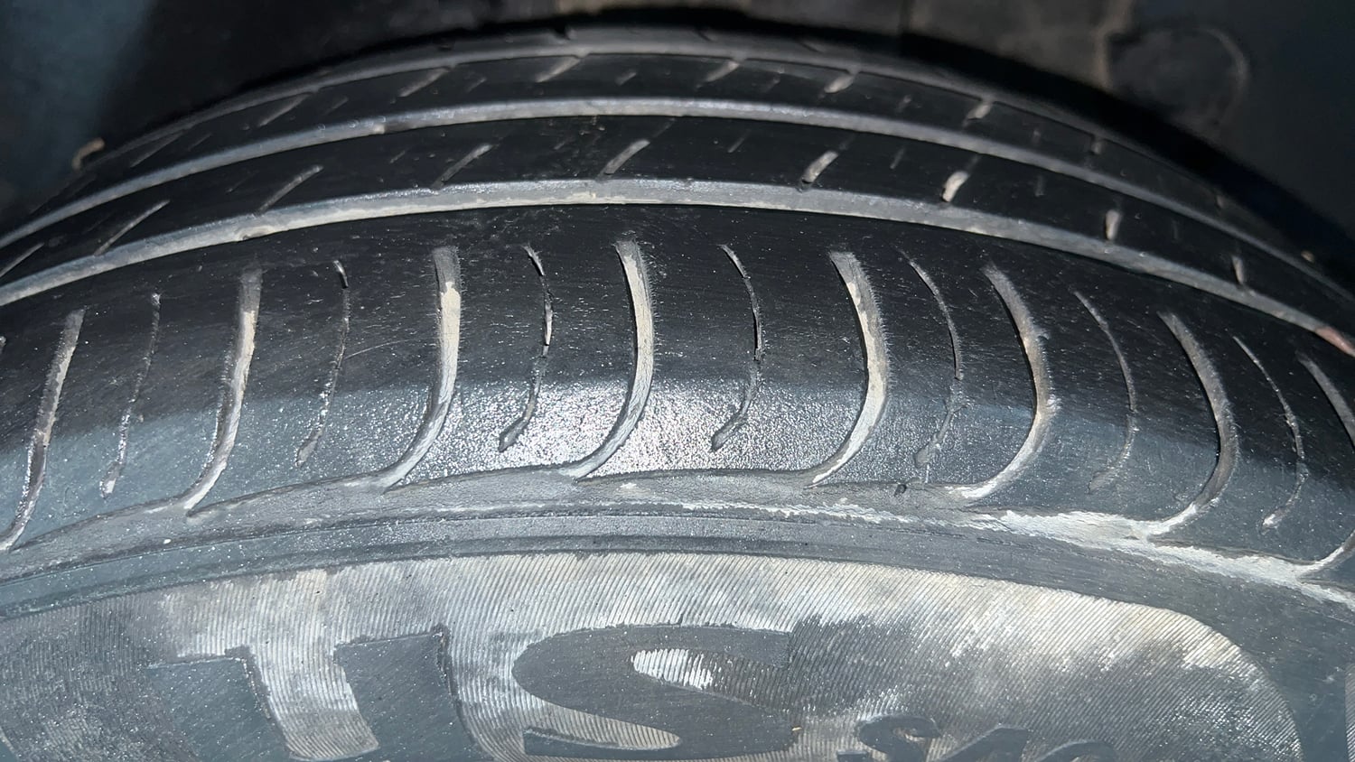 Used 2020 Kia Seltos HTK Plus 1.5 Petrol Manual tyres LEFT REAR TYRE TREAD VIEW