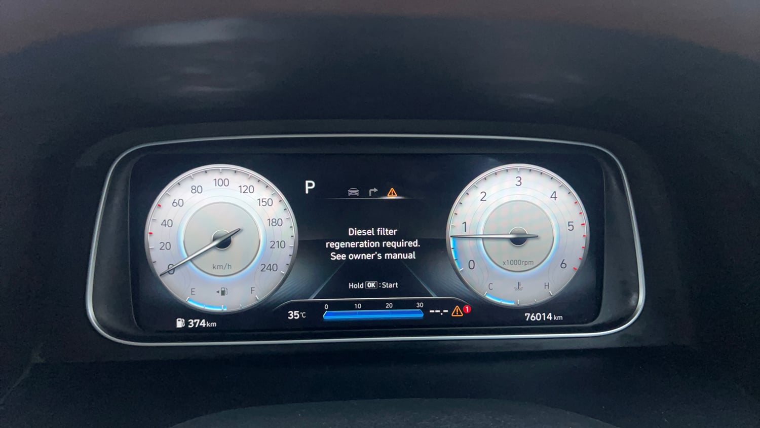 Used 2022 Hyundai Alcazar Signature (O) 6 STR 1.5 Diesel AT Diesel Automatic interior CLUSTERMETER VIEW